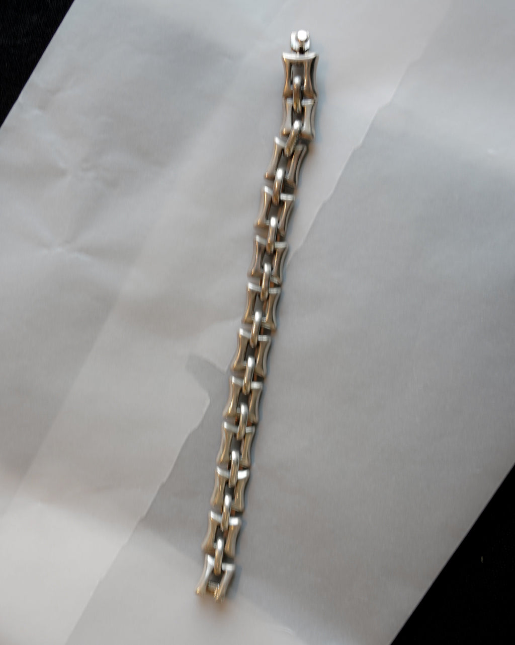 Silver Square Link Bracelet (SVBL-26006-2)