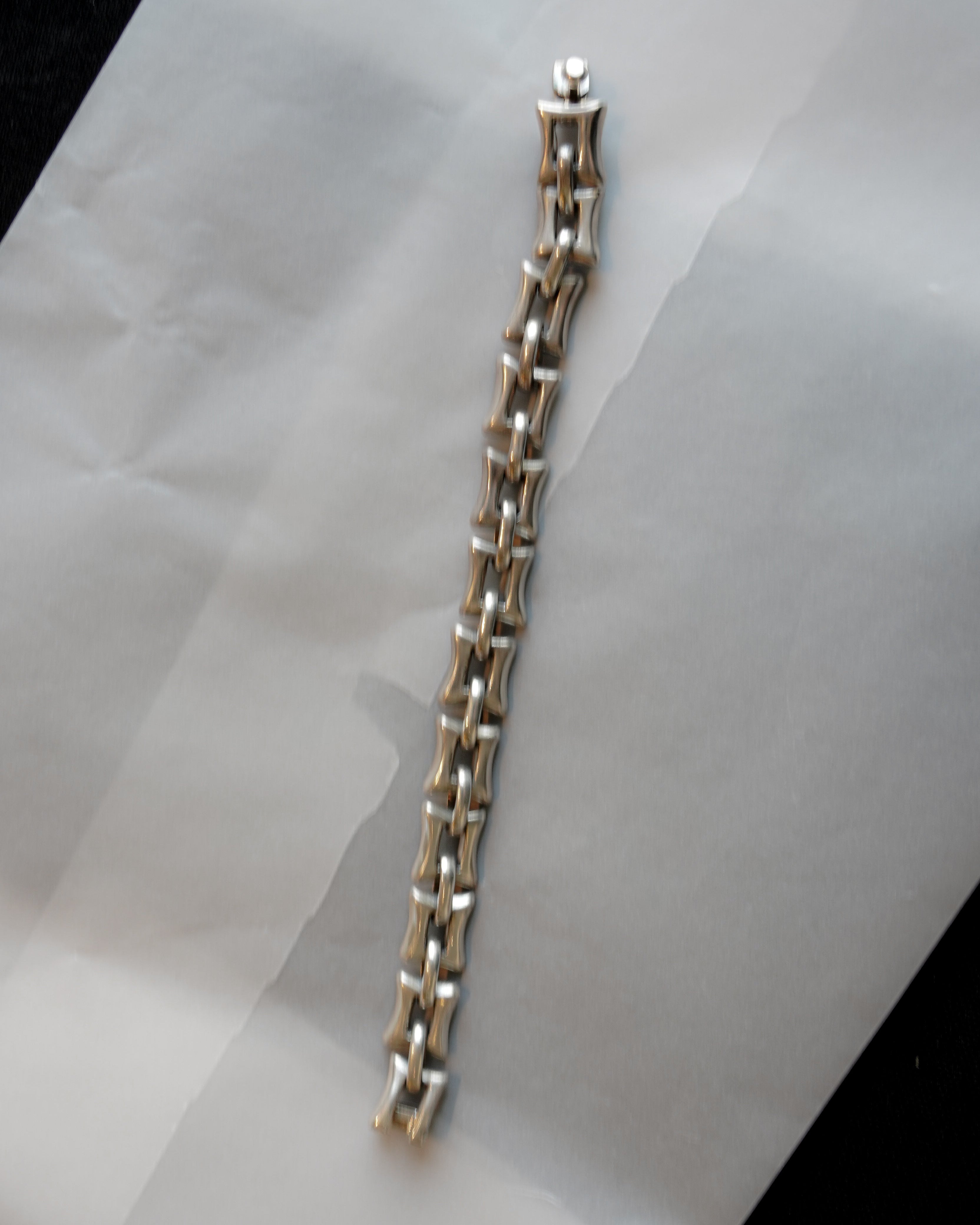 Silver Square Link Bracelet (SVBL-26006-2)