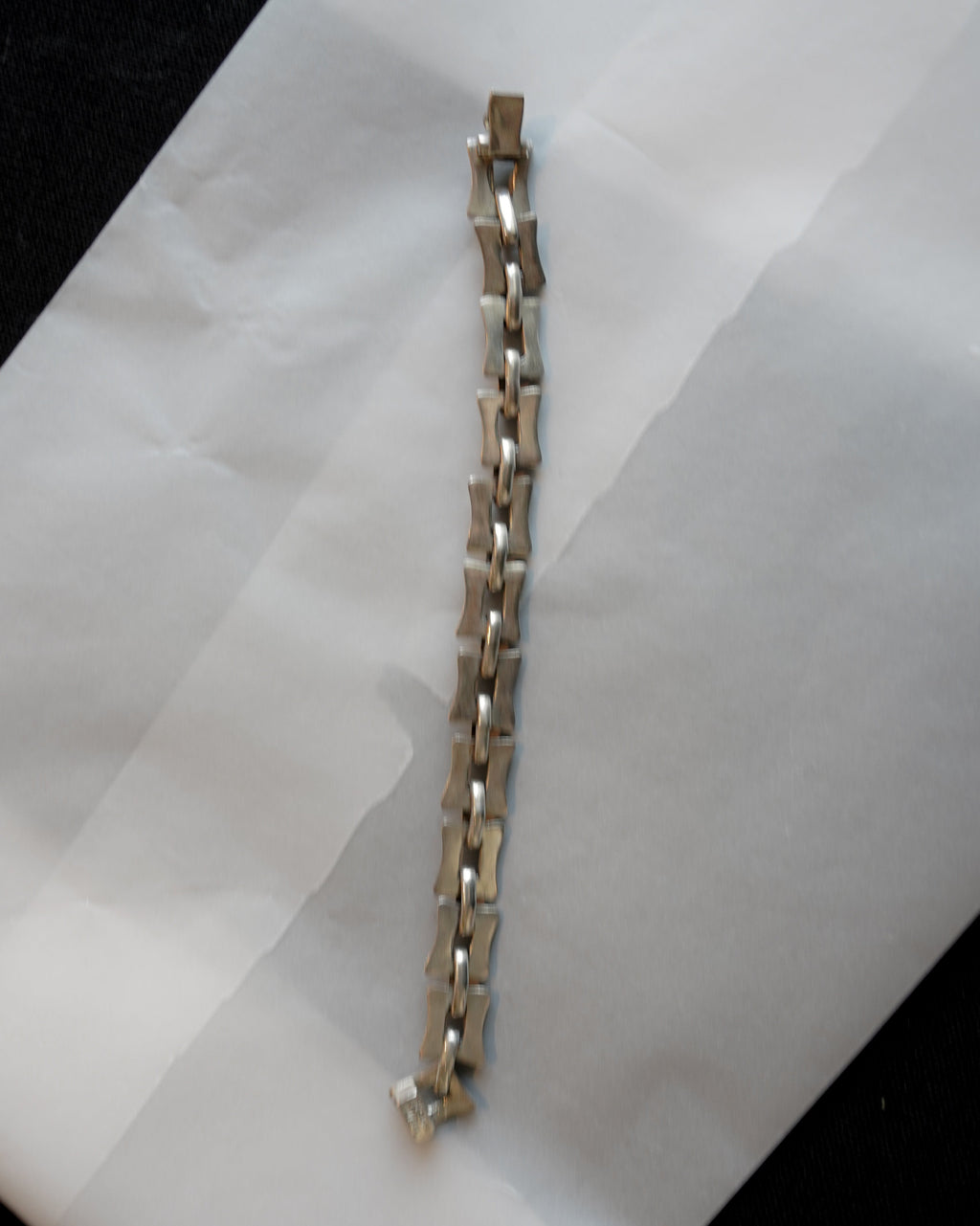 Silver Square Link Bracelet (SVBL-26006-2)
