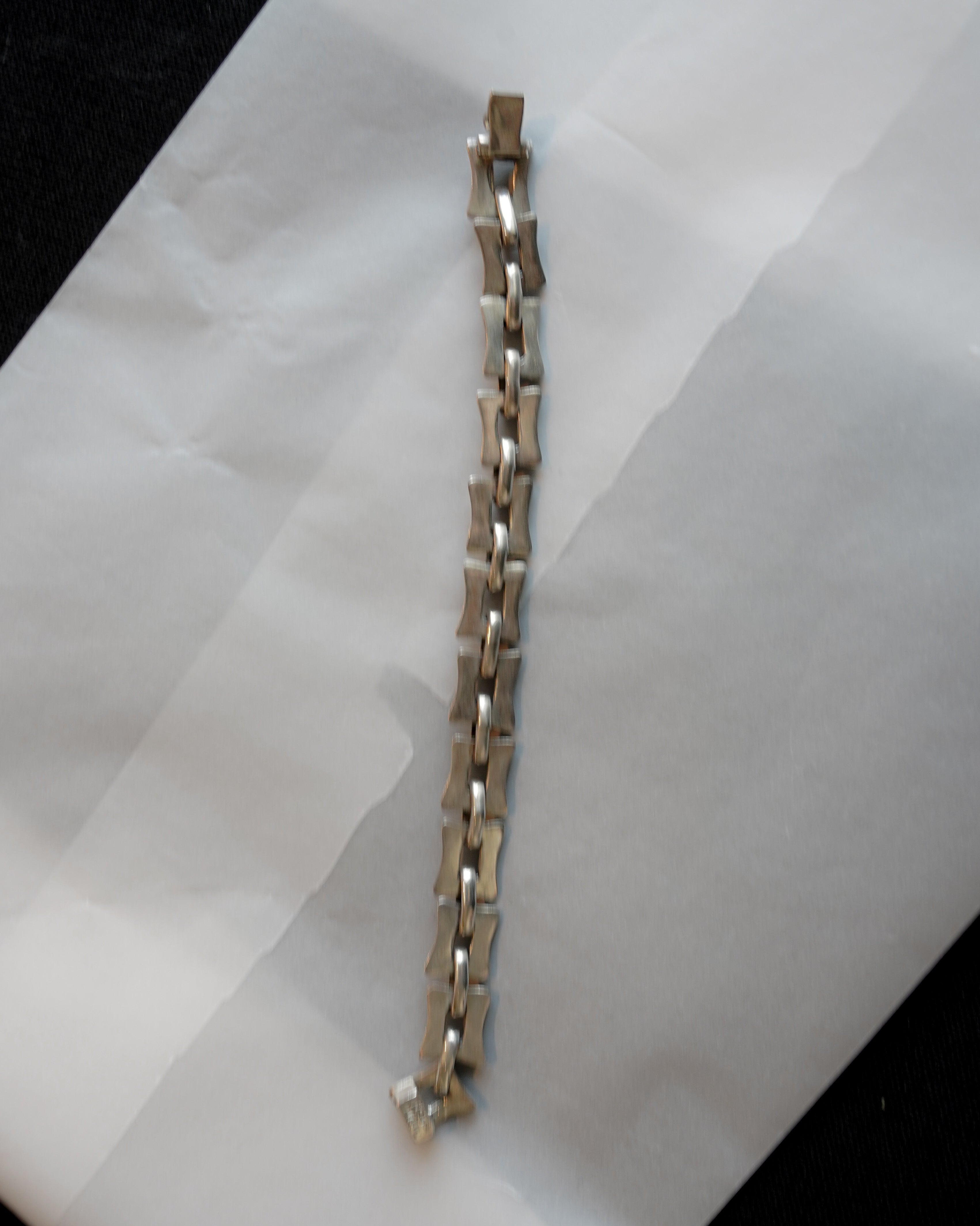 Silver Square Link Bracelet (SVBL-26006-2)
