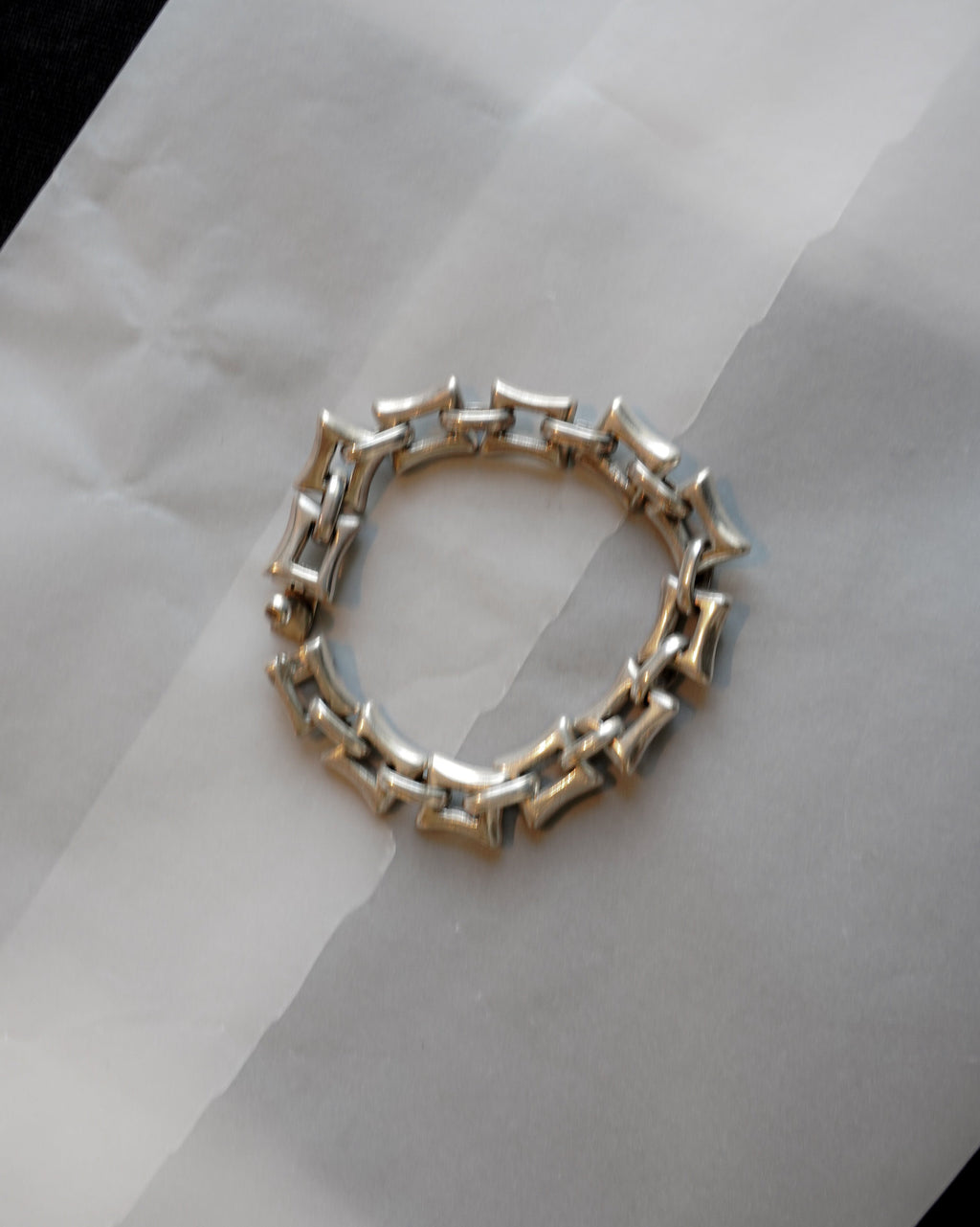 Silver Square Link Bracelet (SVBL-26006-2)