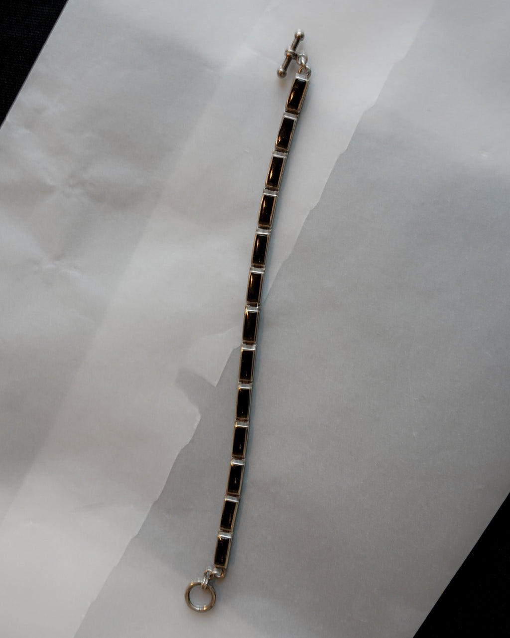 Onyx Panel Link Bracelet (SVBL26SS014-2)