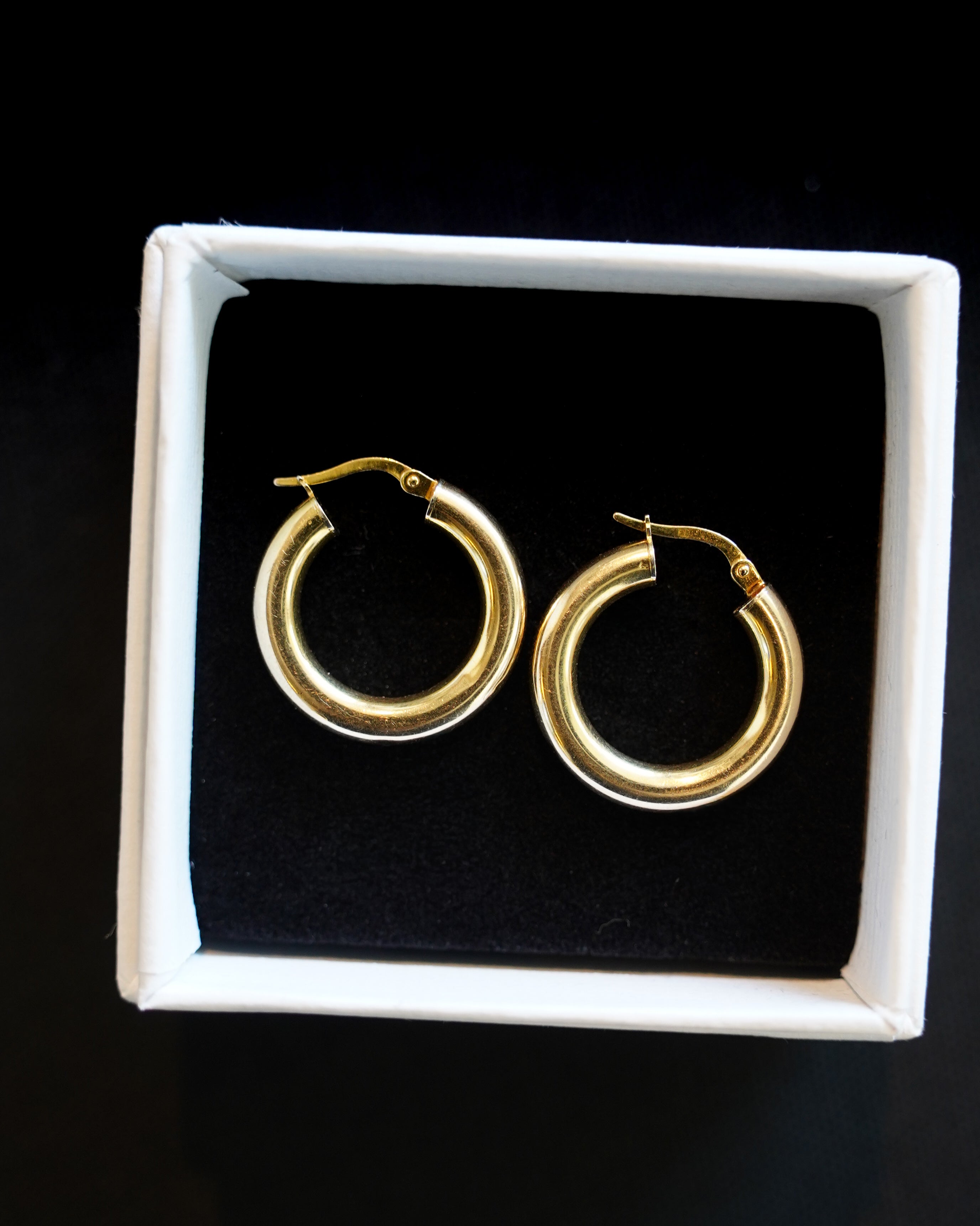 14K Gold Hoops (GDE-25SS012)