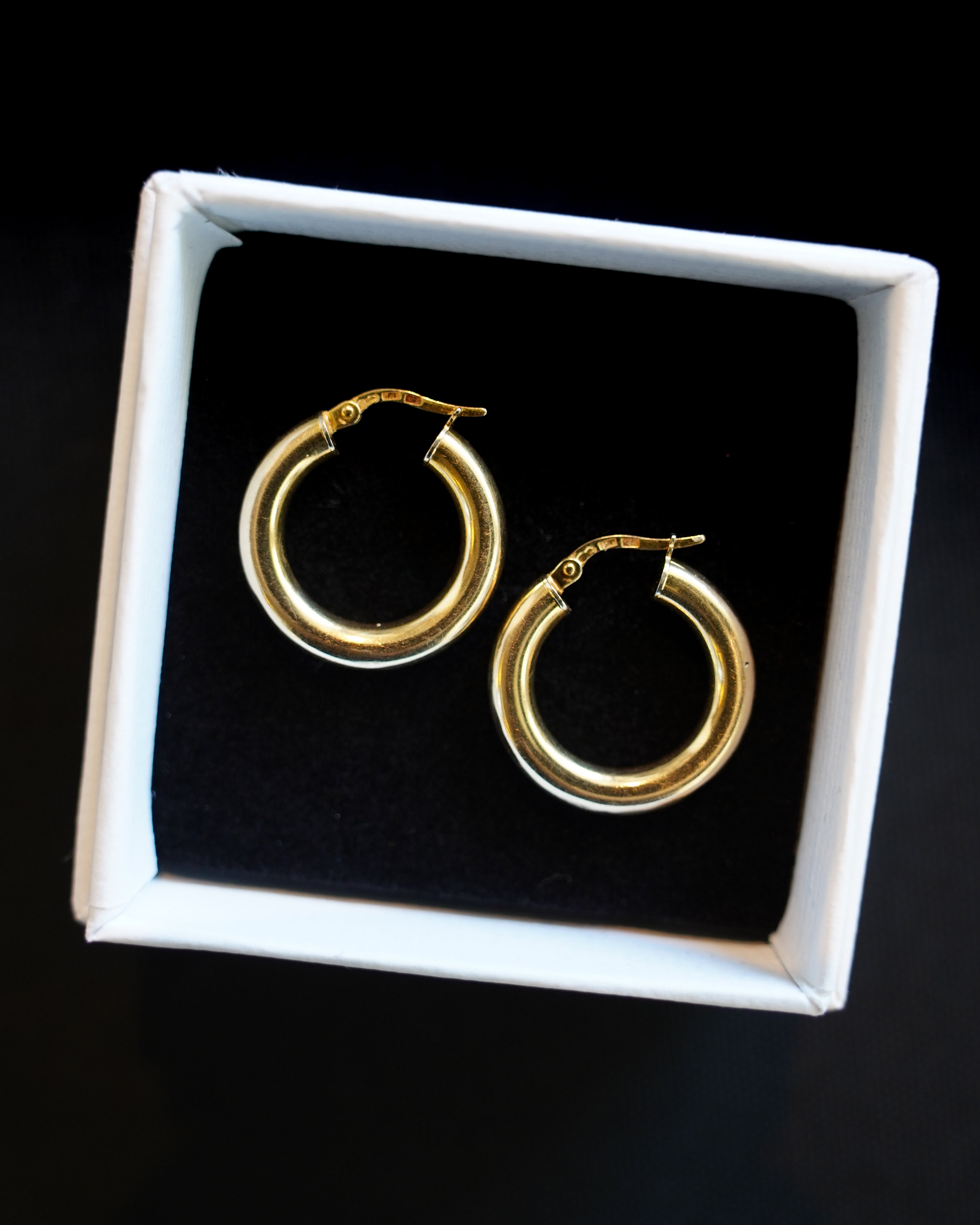 14K Gold Hoops (GDE-25SS012)