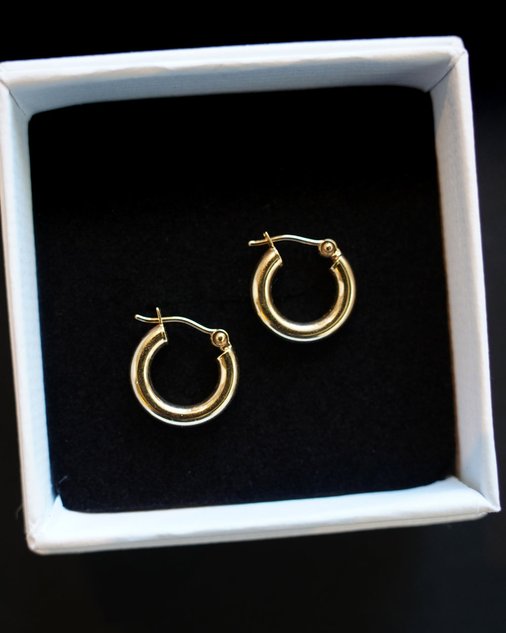 14K Gold Hoops (GDE-25SS016)