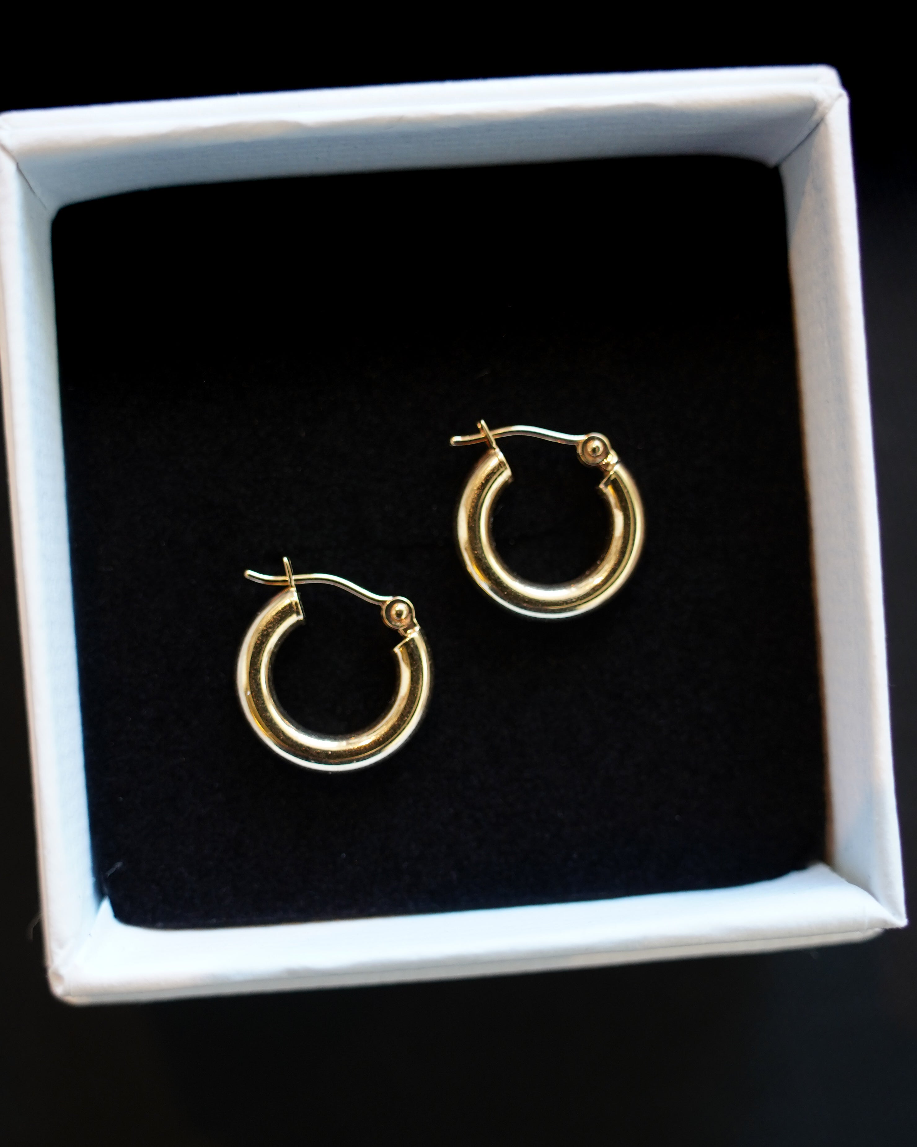 14K Gold Hoops (GDE-25SS016)
