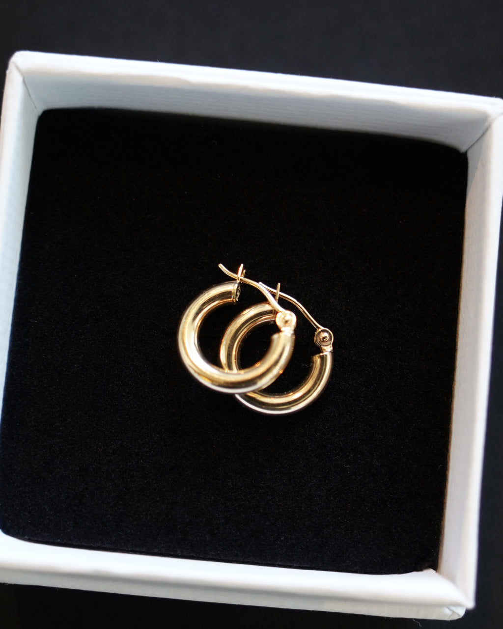 14K Gold Hoops (GDE-25SS016)