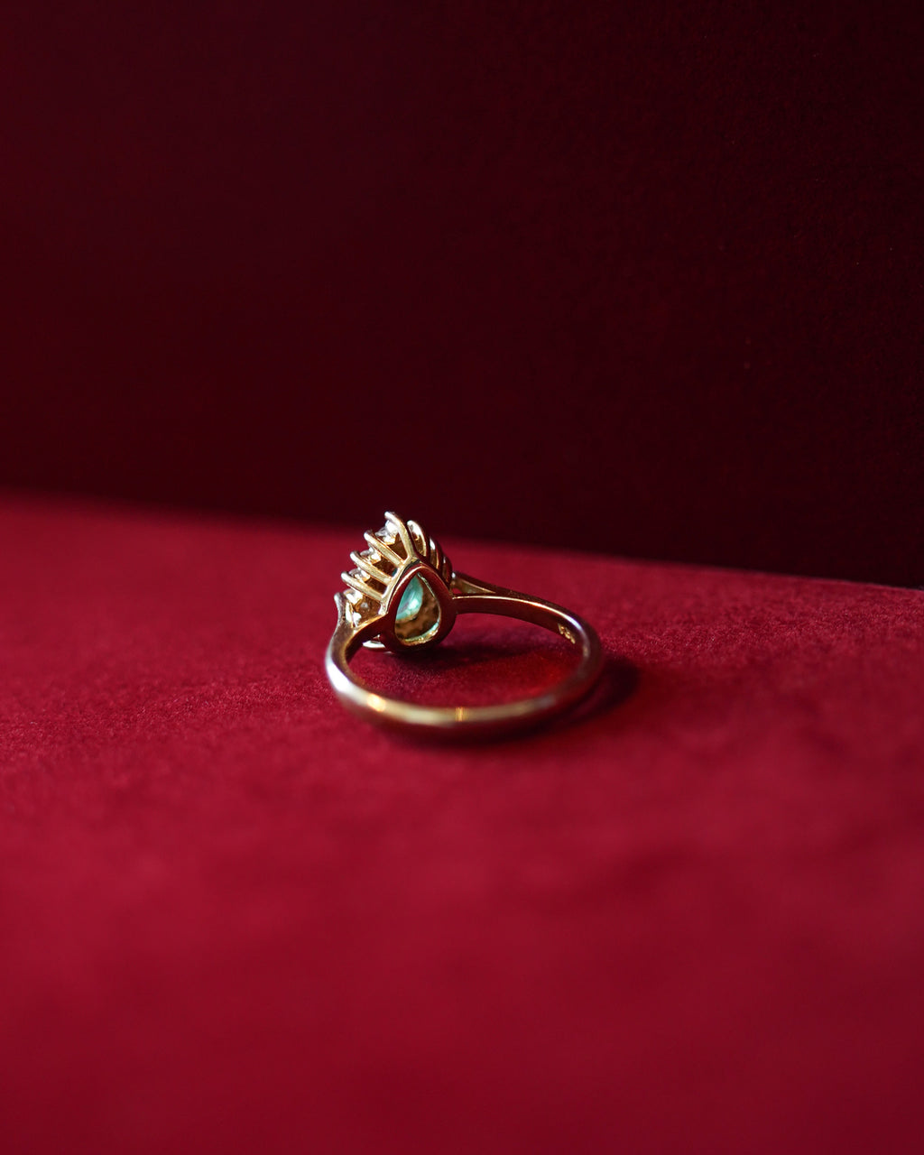 14K Gold Emerald & Diamond Ring (GDR-26004)