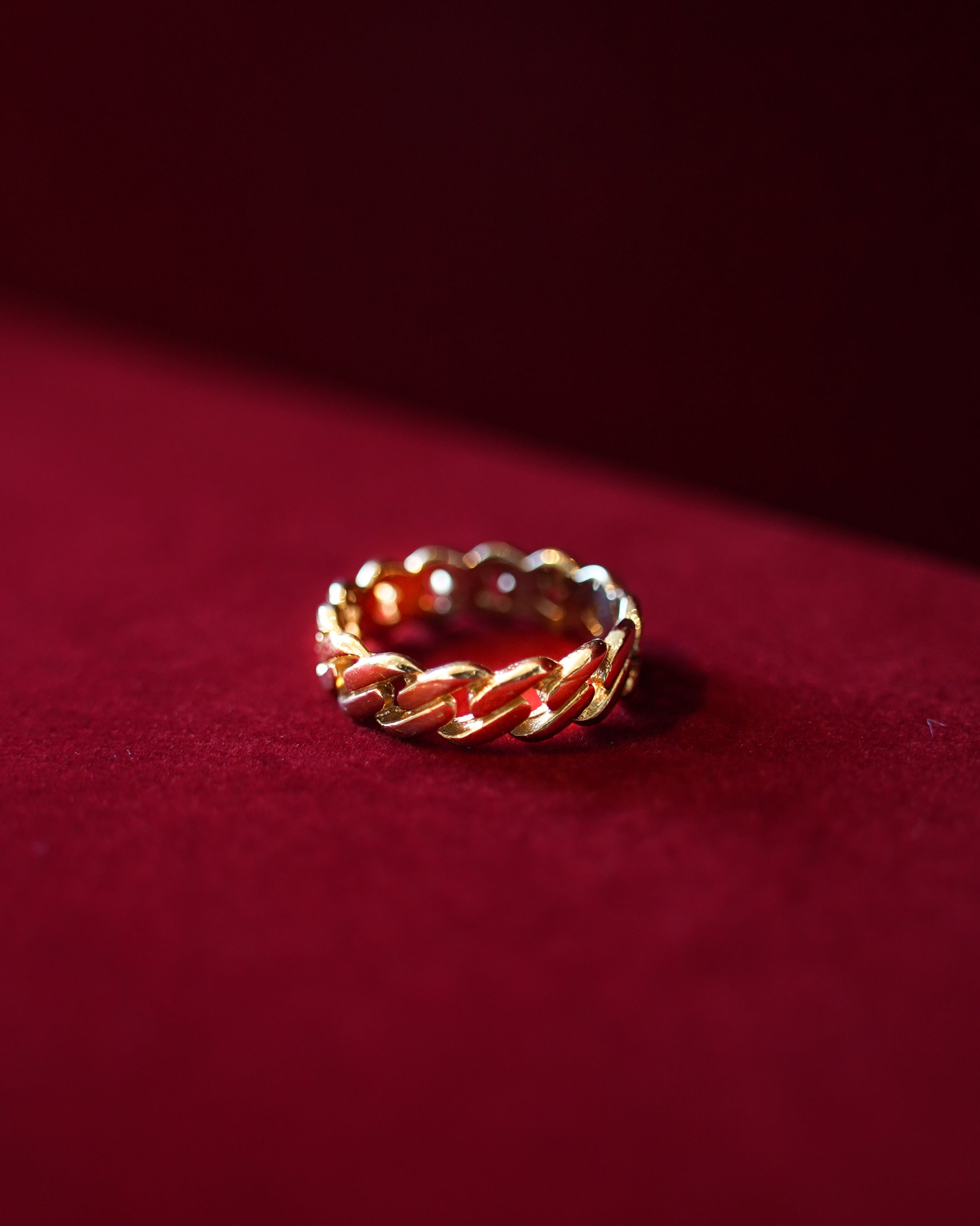 14K Gold Chain Ring (GDR-26006)