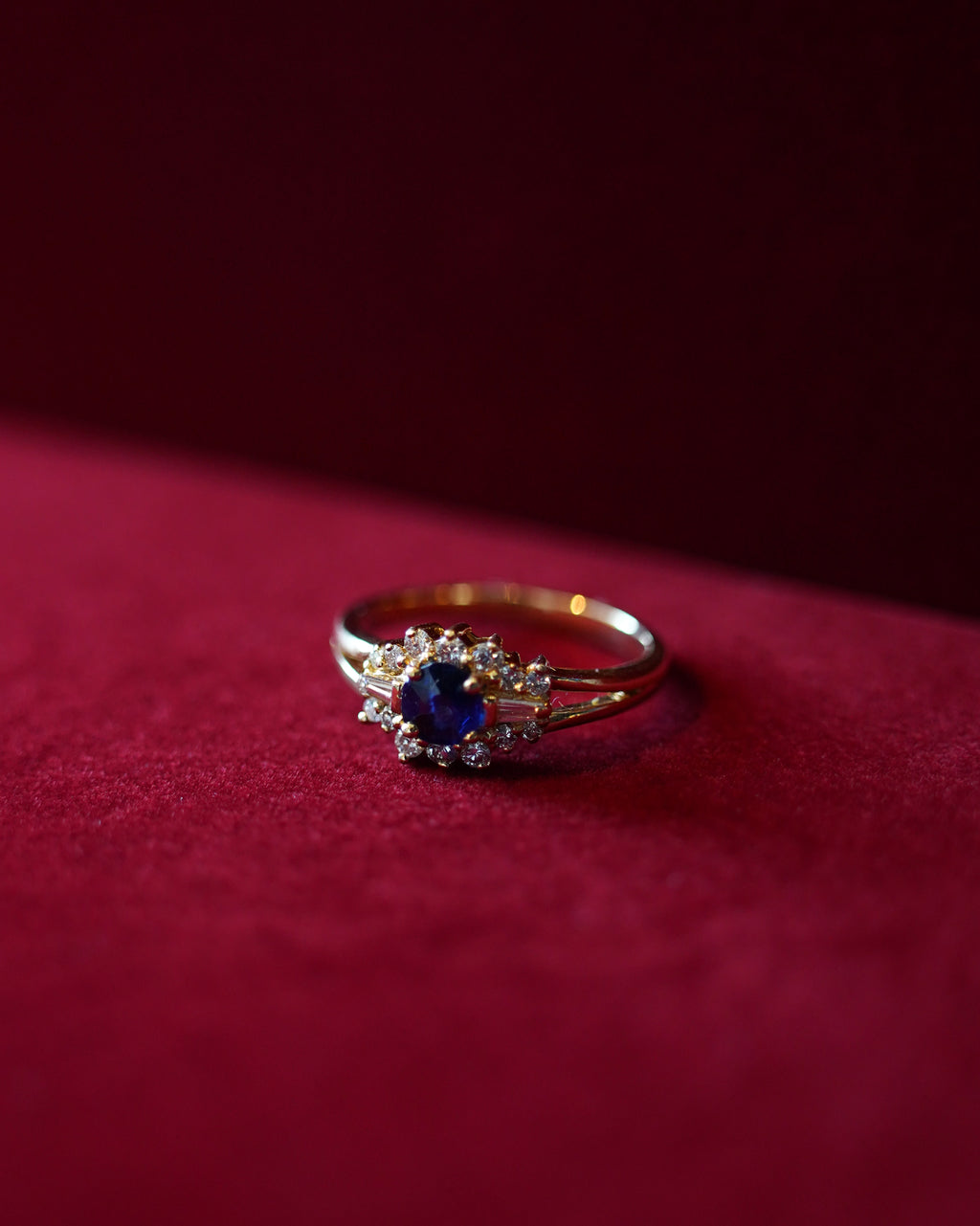 14K Sapphire × Diamond Ring (GDR-26007)
