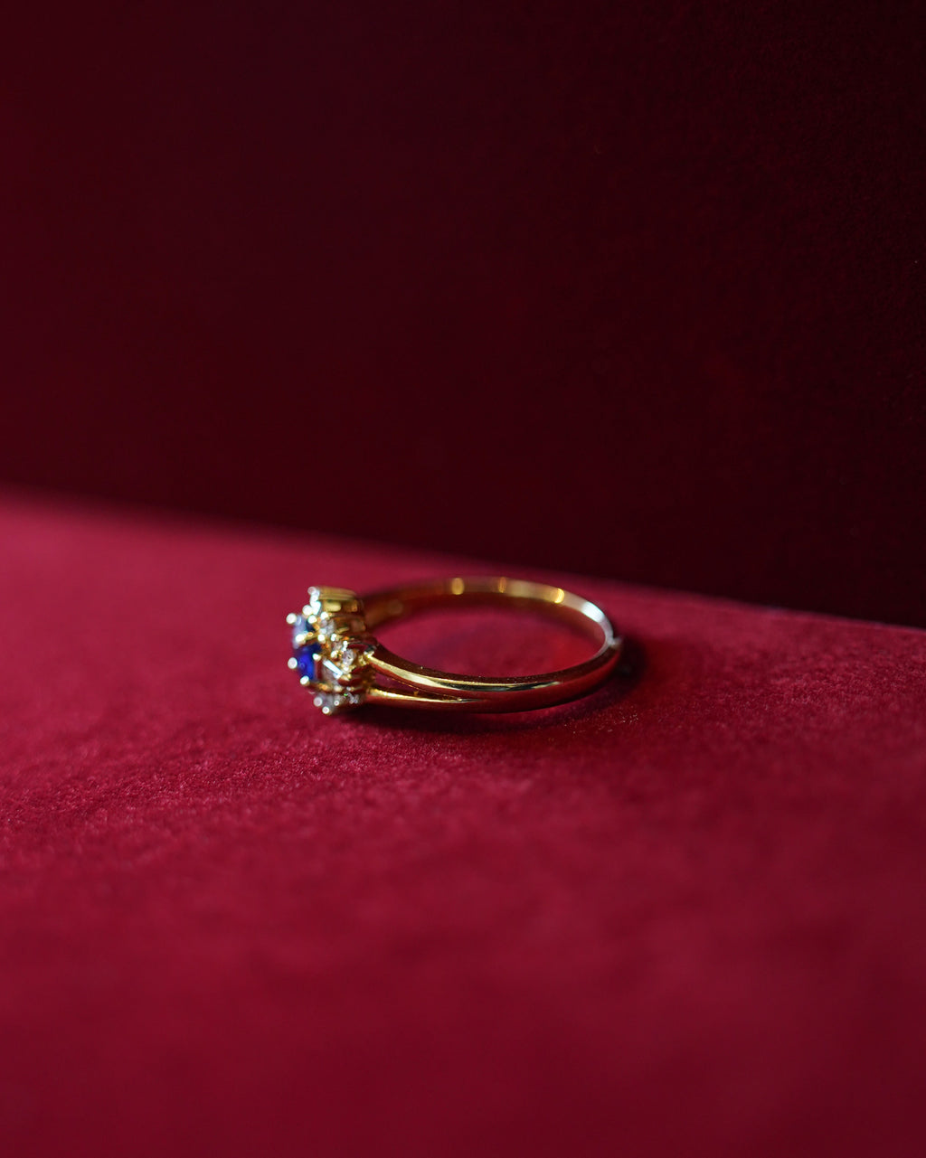 14K Sapphire × Diamond Ring (GDR-26007)