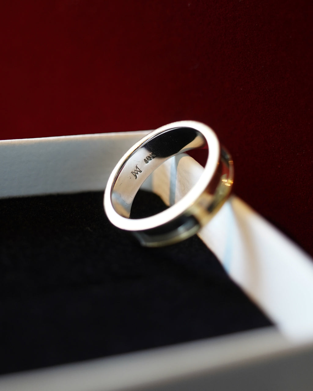 18K Polished Gold Band Ring (GDR-26009)
