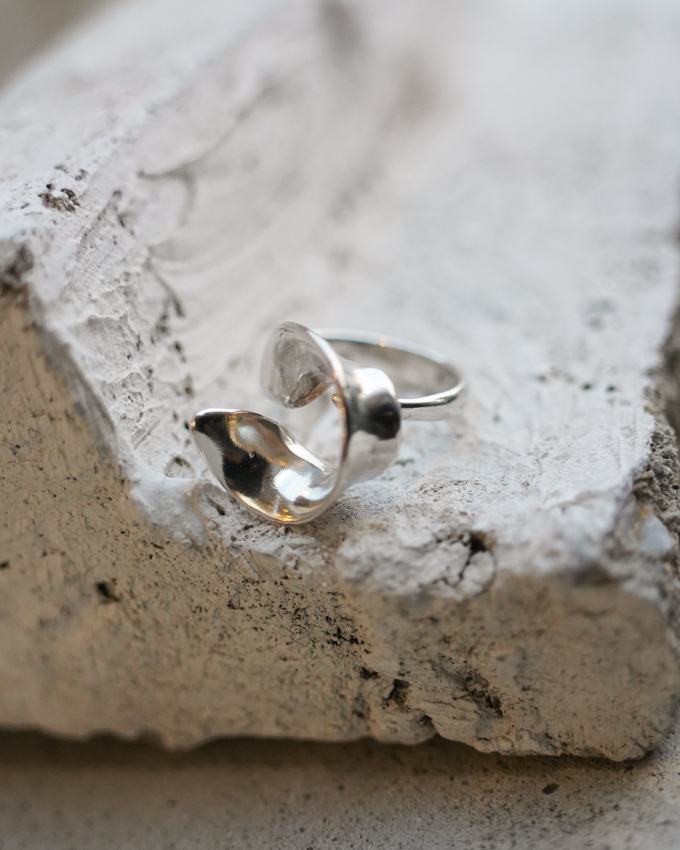 Organic Wrap Silver Ring (SVR-26037)
