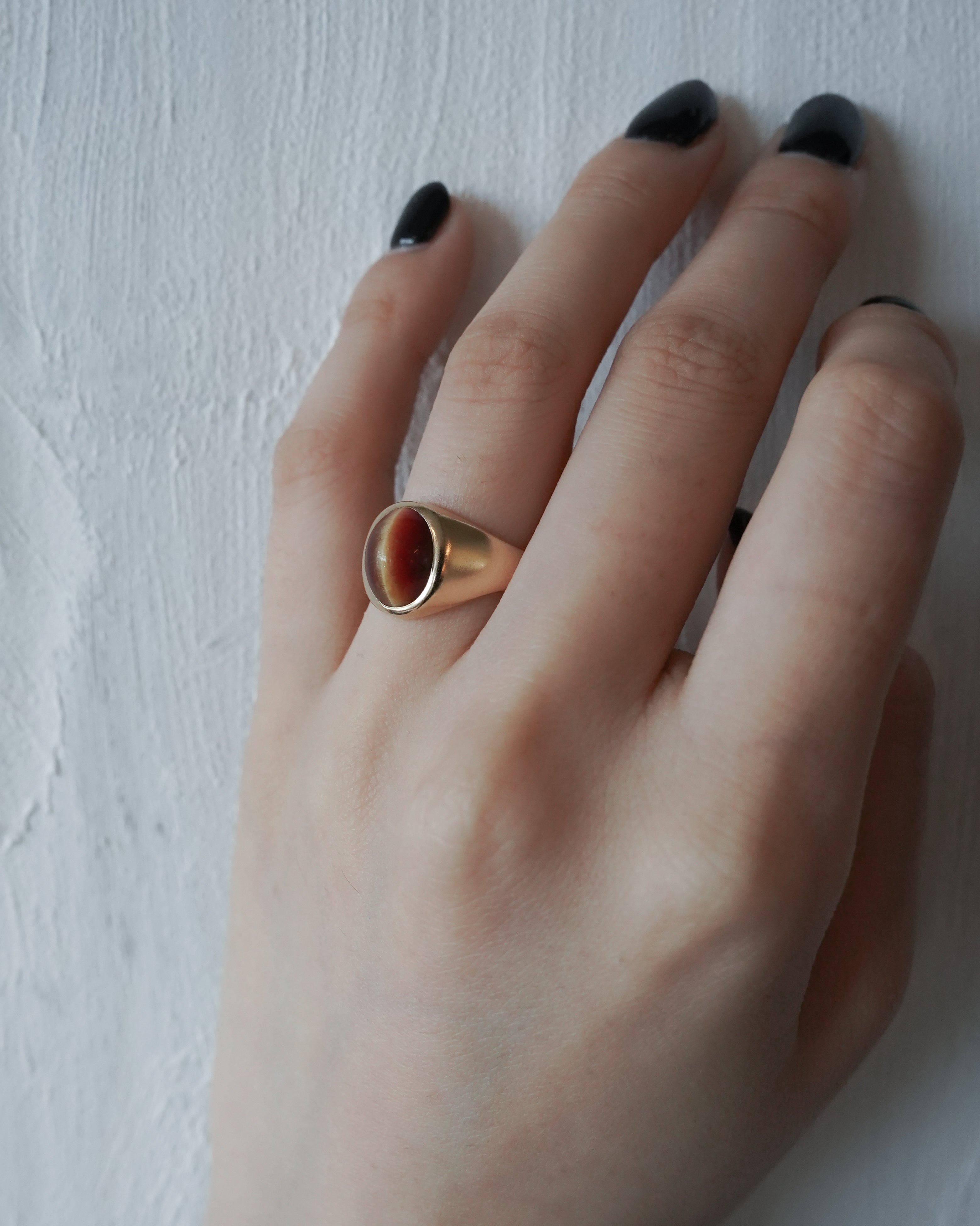 9ct Gold Tiger's Eye Signet Ring (GDR-26001)