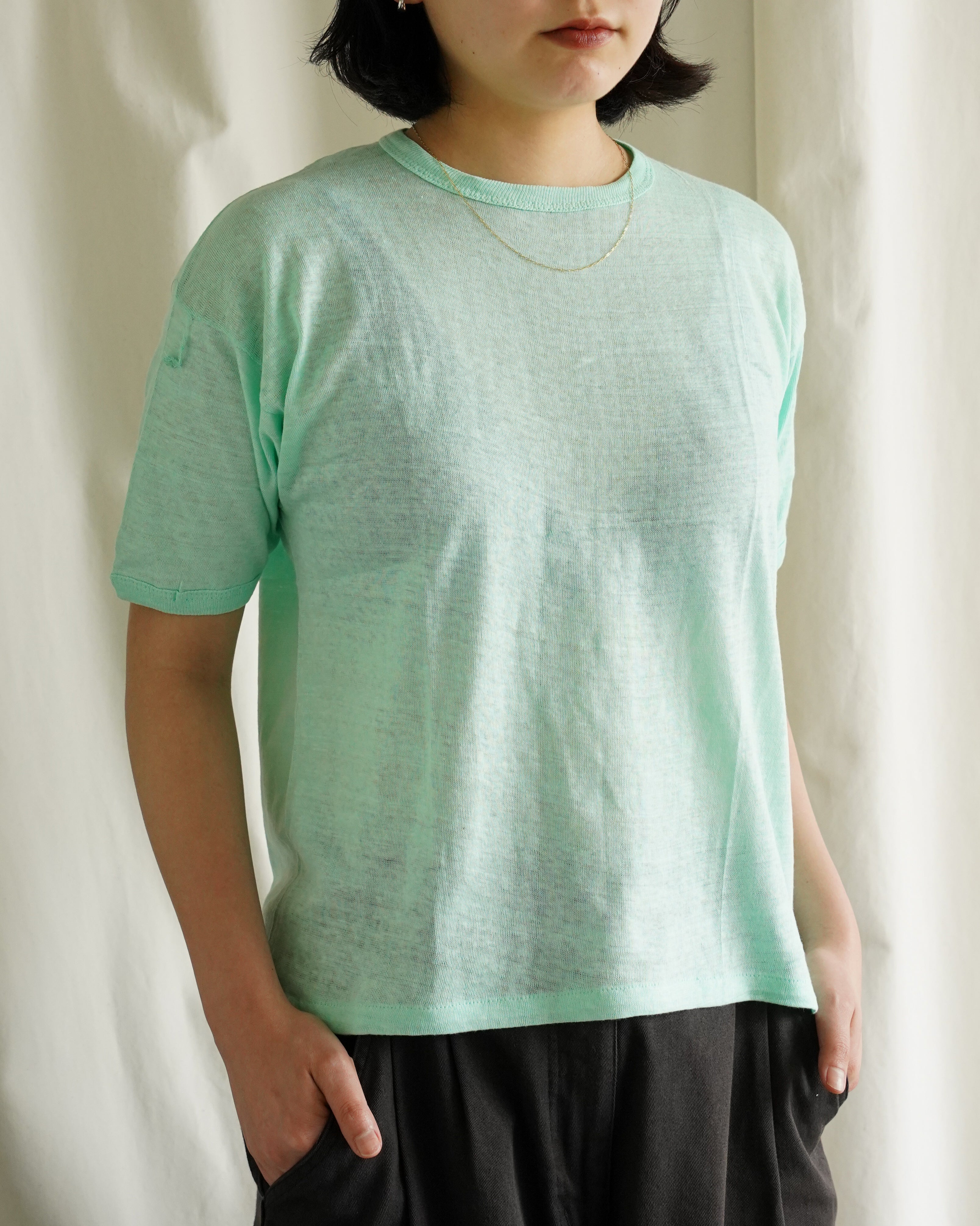 Cropped Pale Color T-Shirt