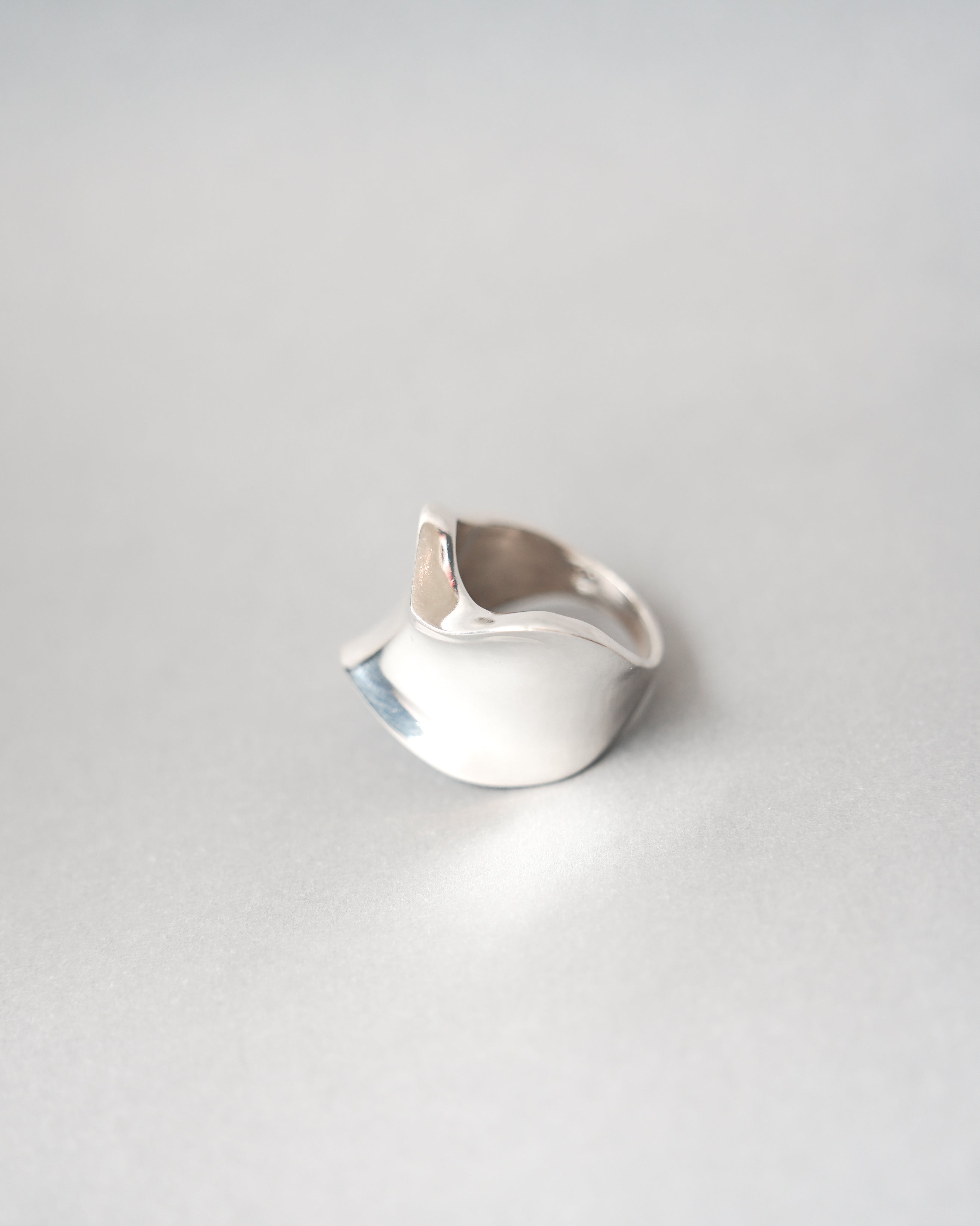 Wave Edge Silver Ring (SVR-26SS042)