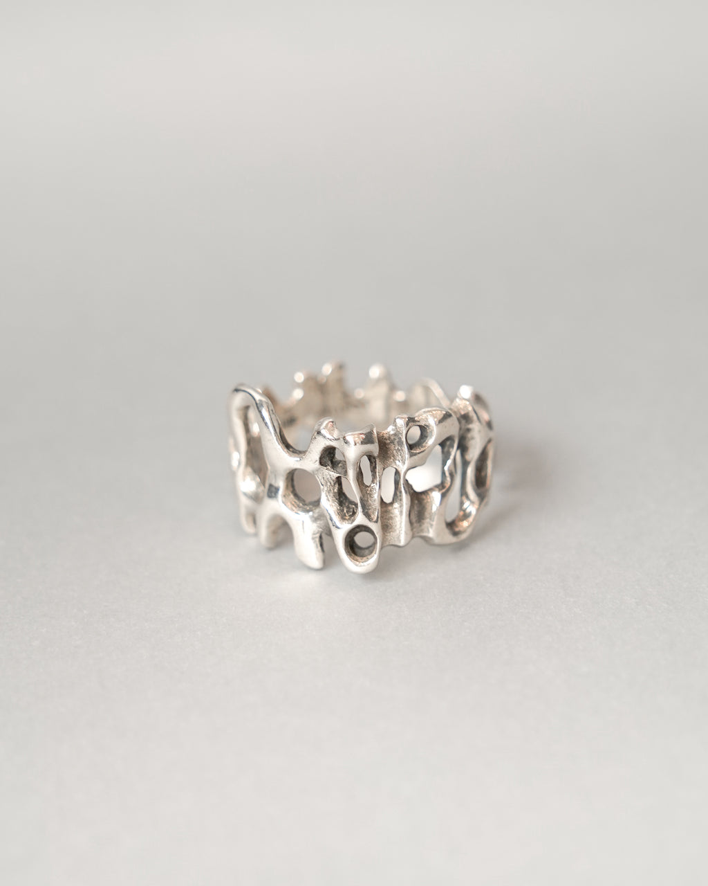 Melt Flow Silver Ring (SVR-26SS039)