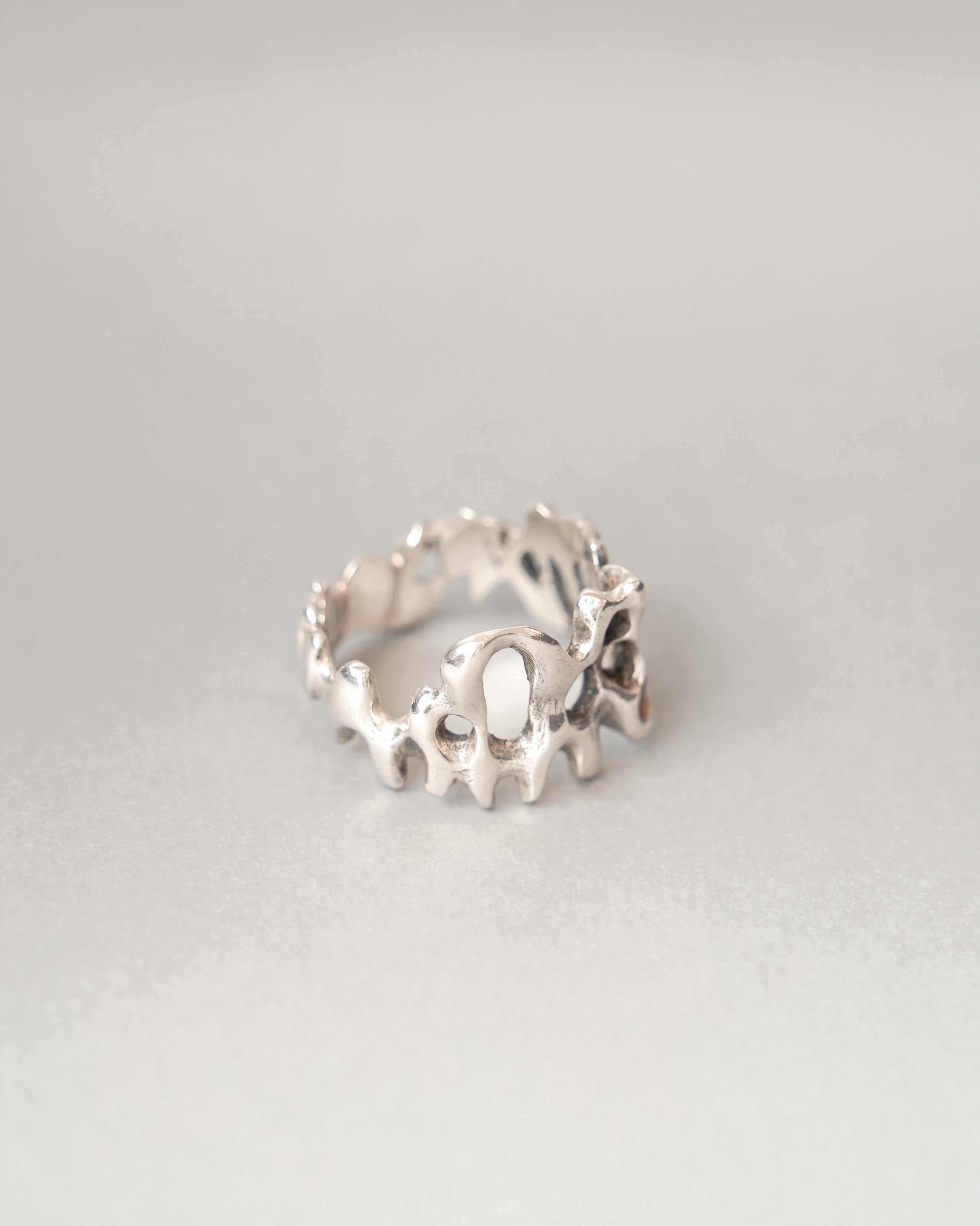Melt Flow Silver Ring (SVR-26SS039)