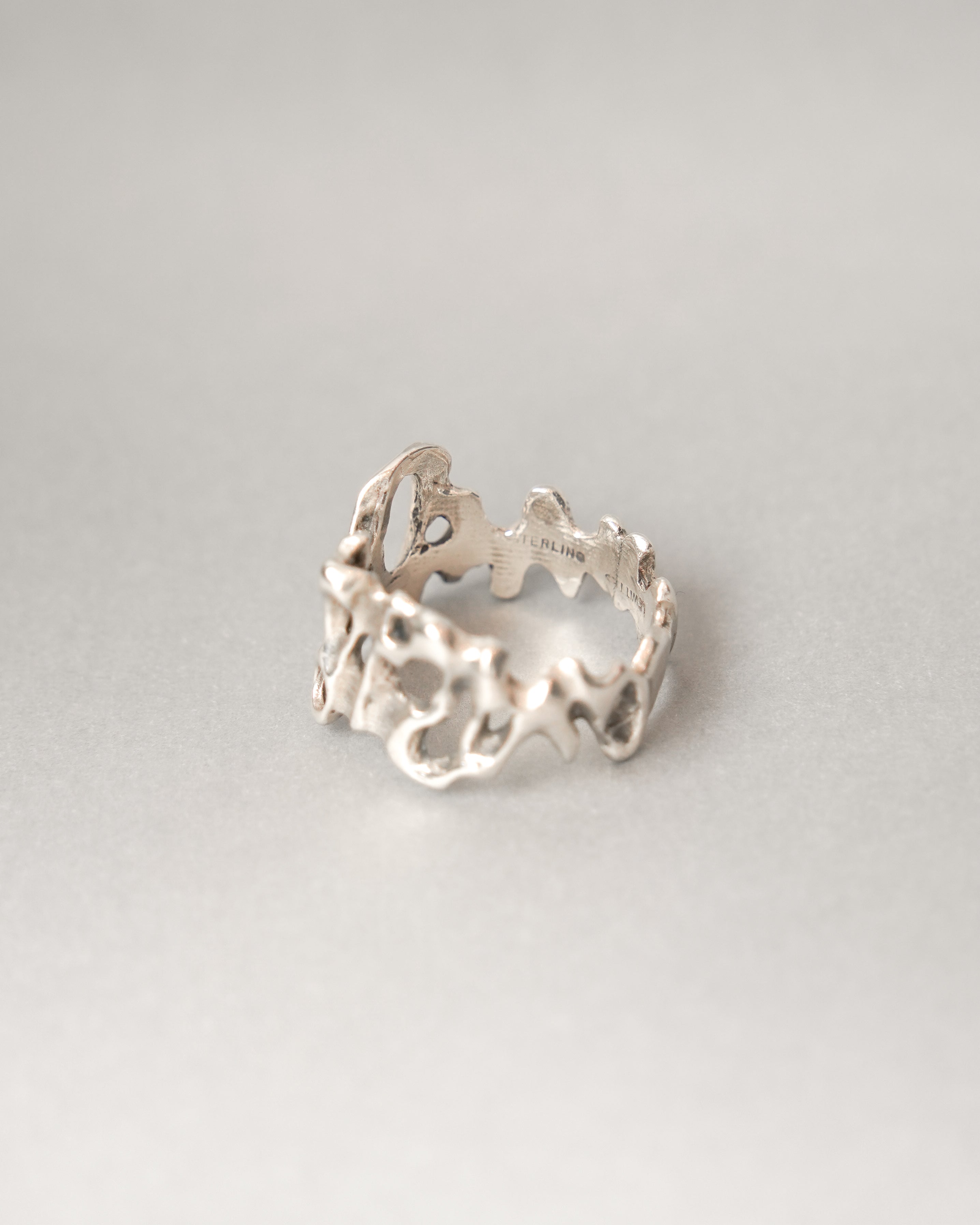 Melt Flow Silver Ring (SVR-26SS039)