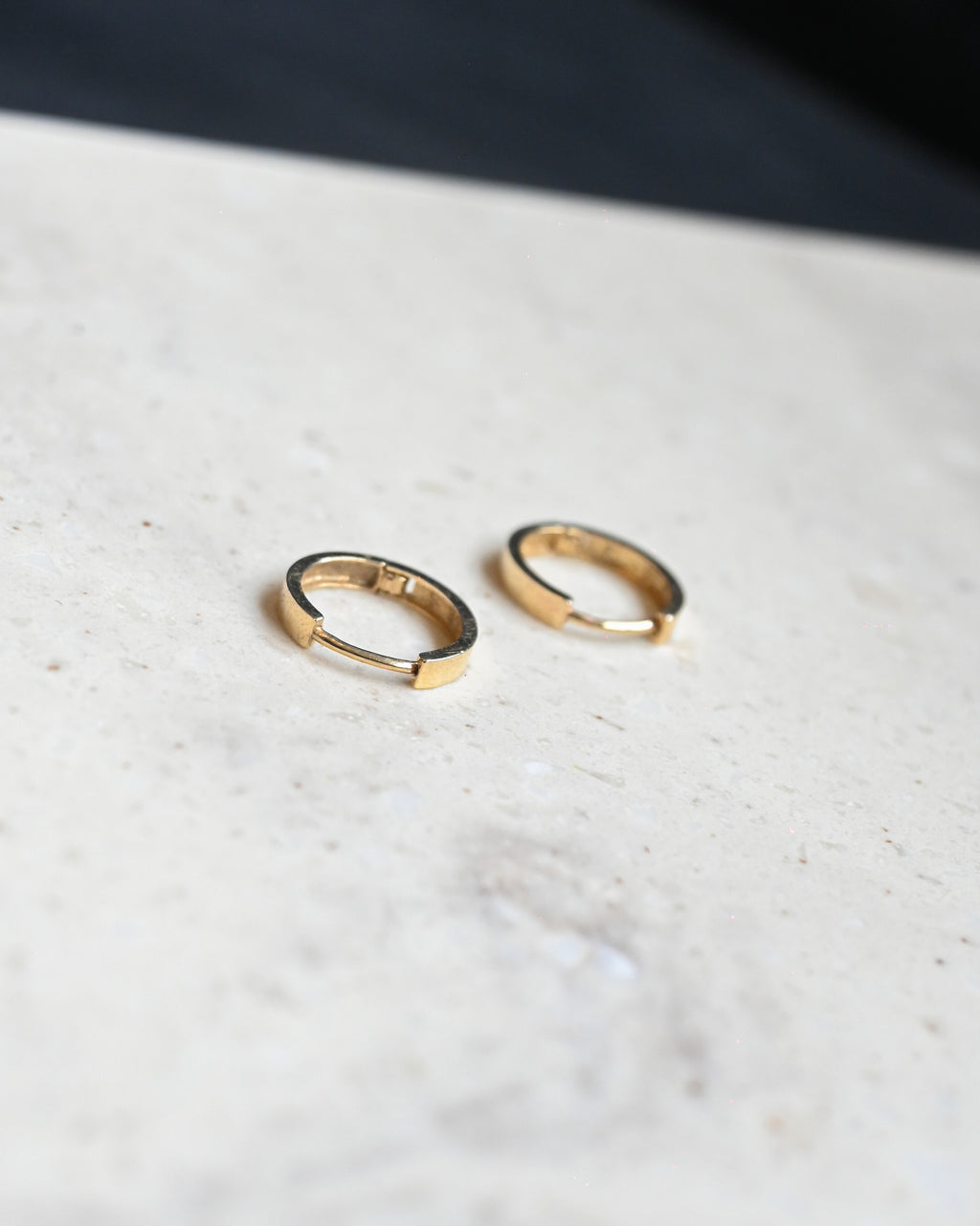 14K Yellow Gold Hoops