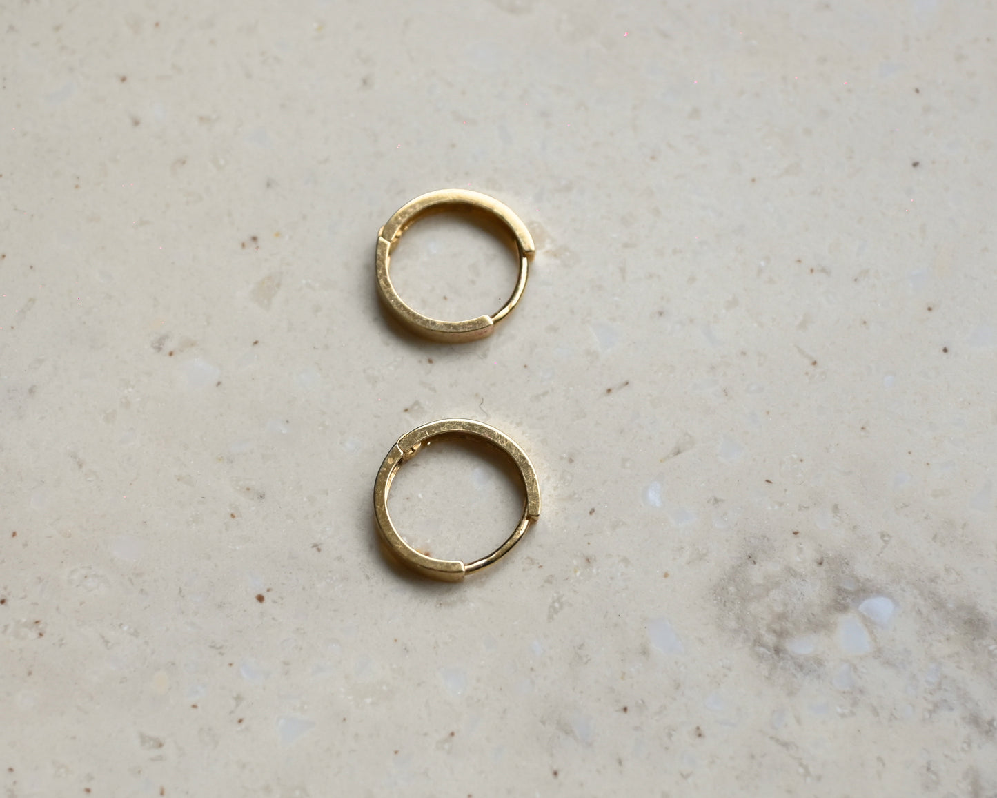 14K Yellow Gold Hoops