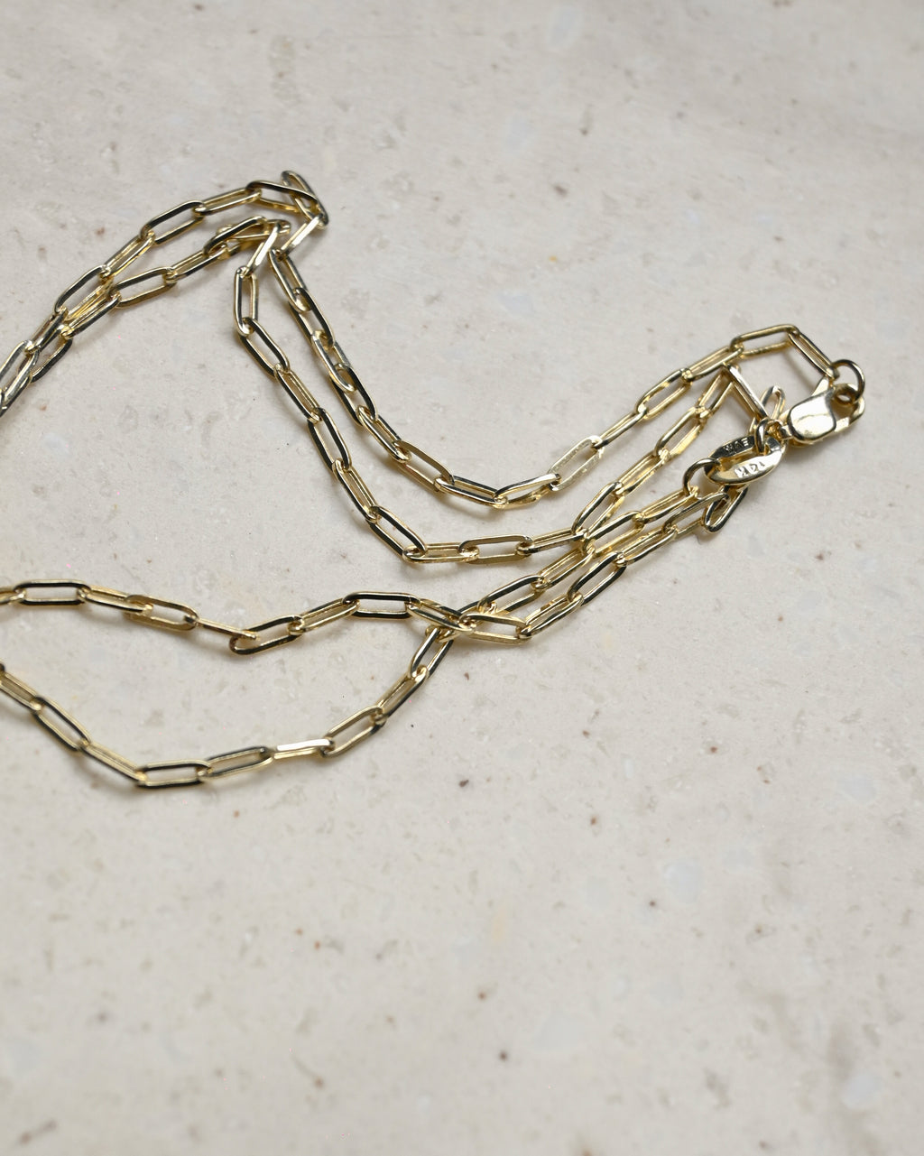 14K Paperclip Chain (N75)