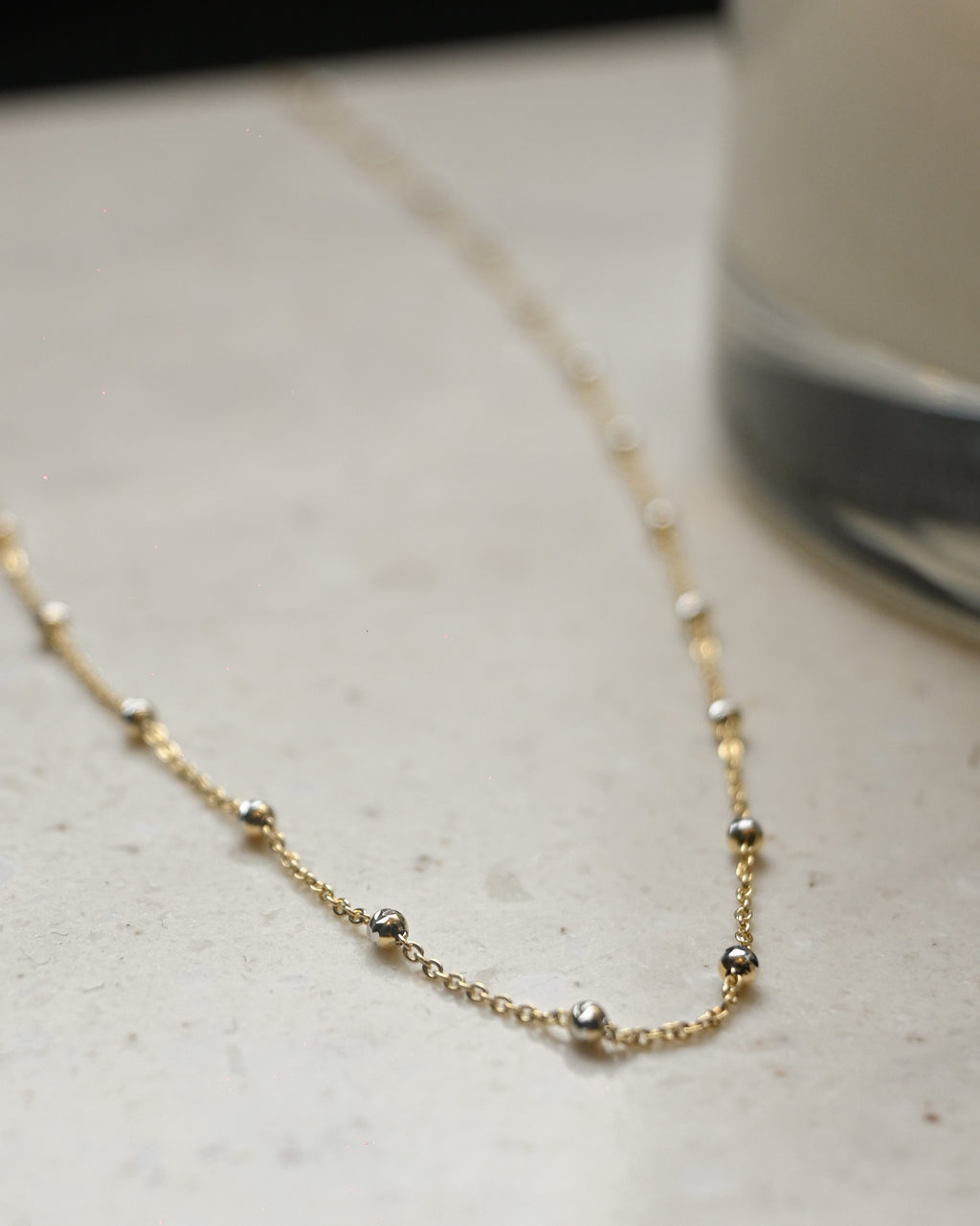14K Moon Cable Chain