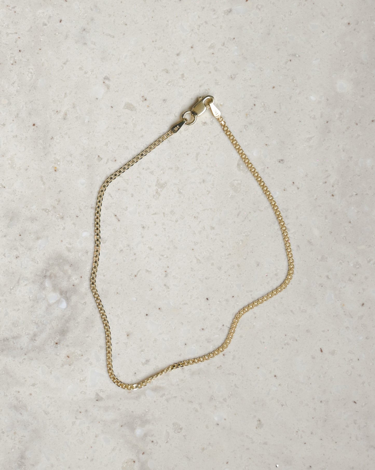 10K Gold Bismarck Chain Bracelet