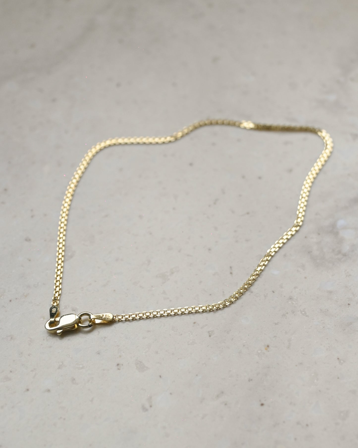 10K Gold Bismarck Chain Bracelet