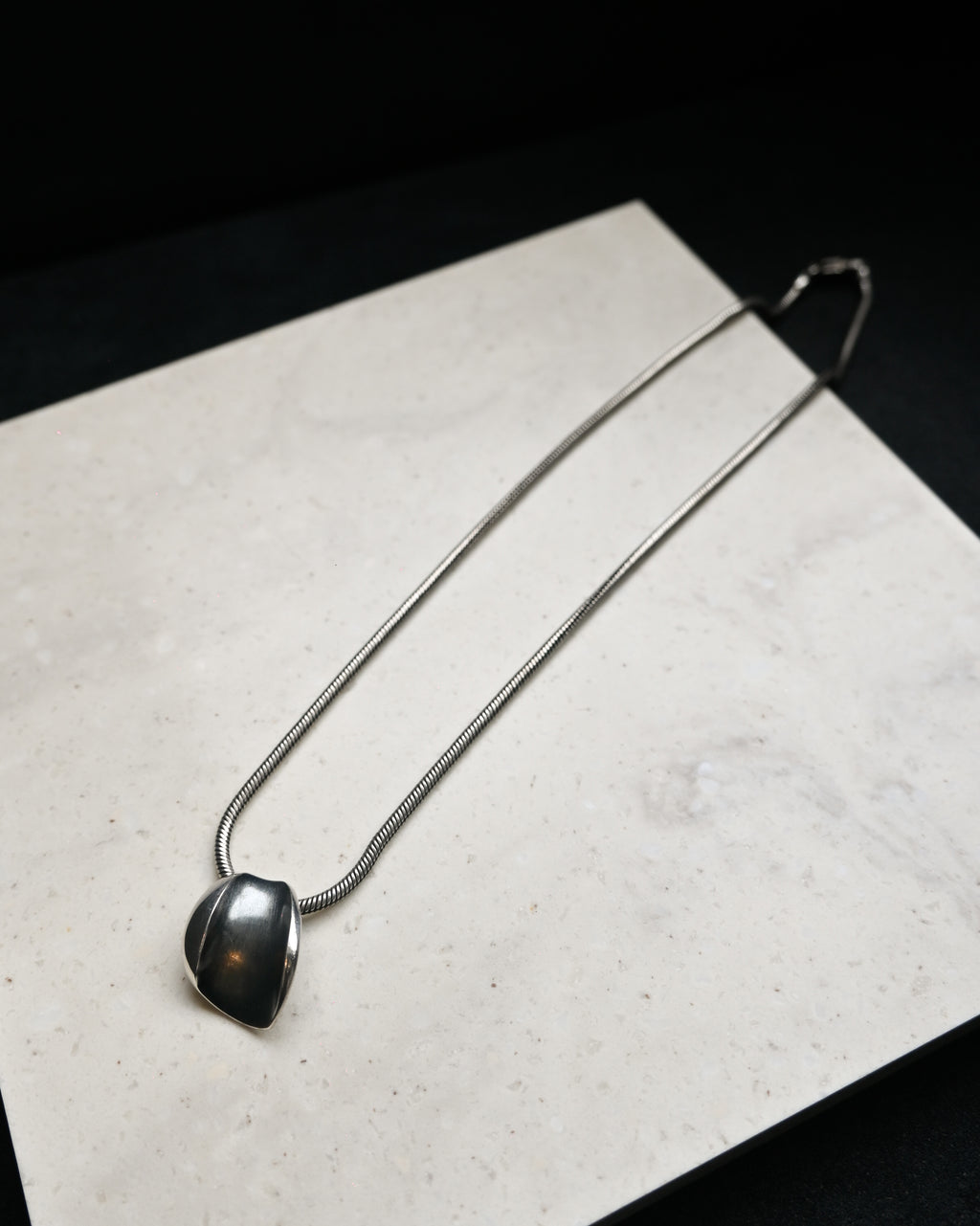 Snake Chain Silver Necklace with Kranz&Ziegler