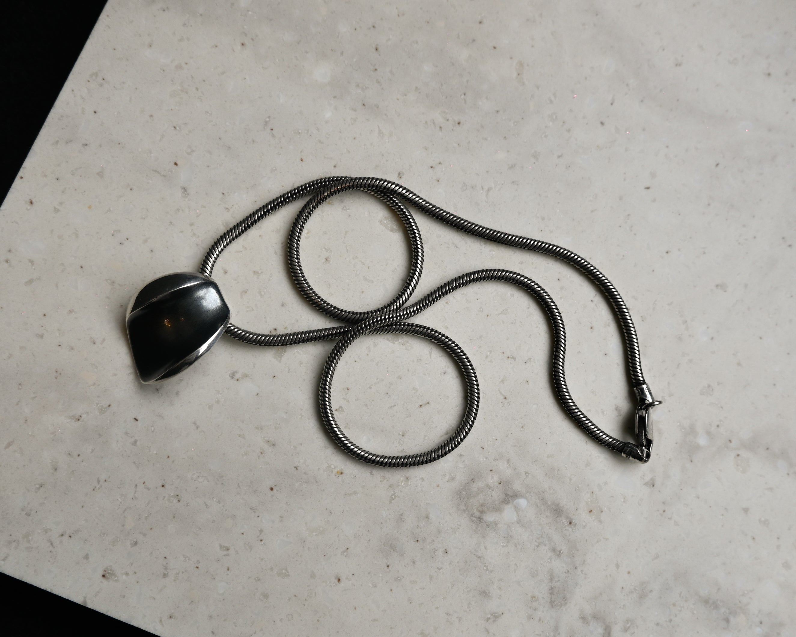 Snake Chain Silver Necklace with Kranz&Ziegler