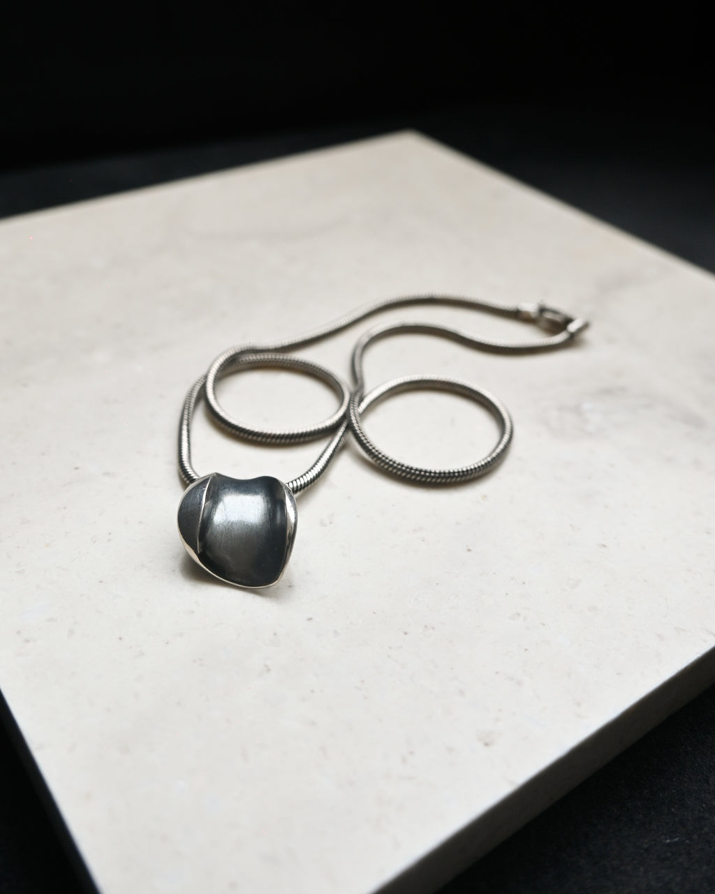 Snake Chain Silver Necklace with Kranz&Ziegler