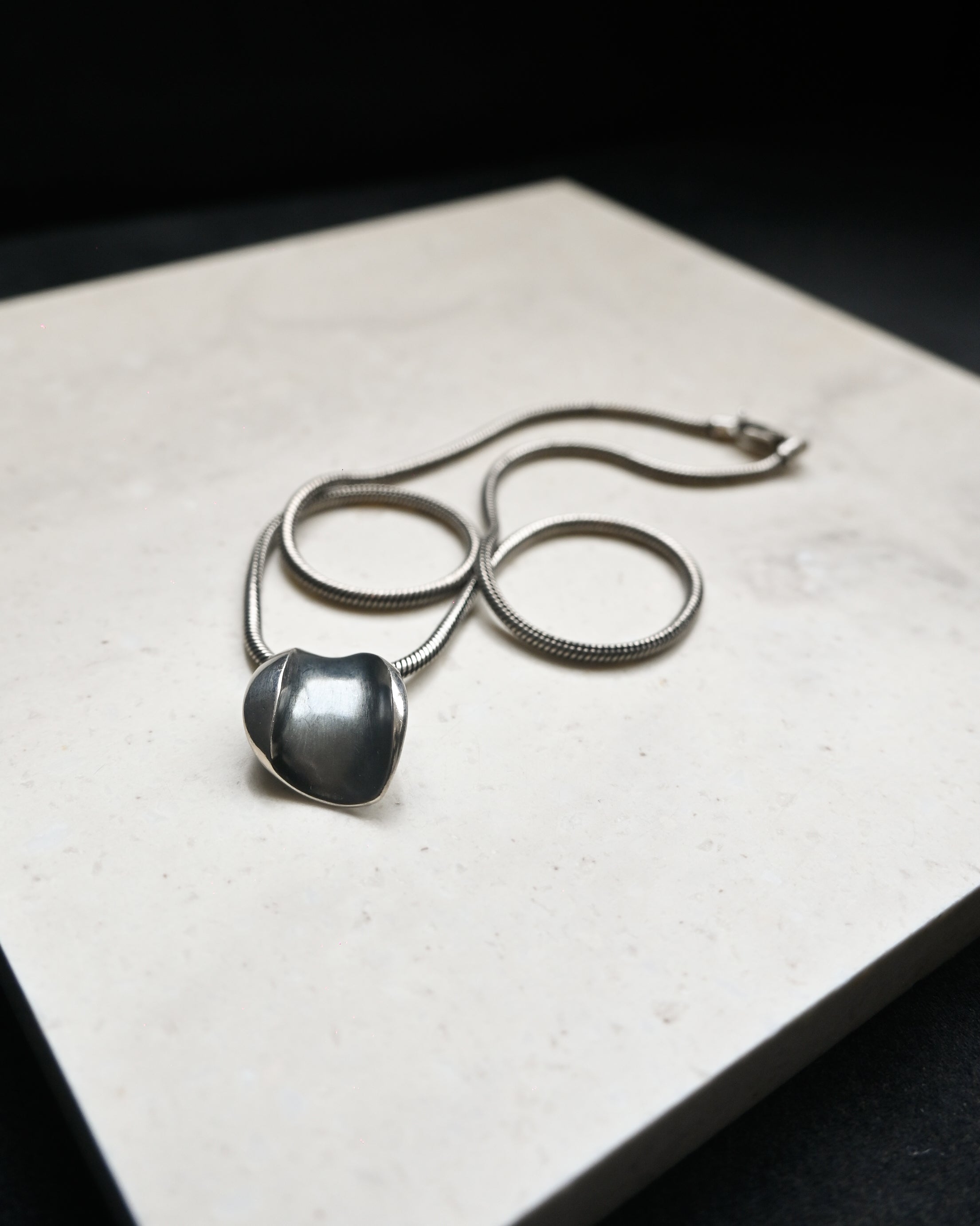 Snake Chain Silver Necklace with Kranz&Ziegler
