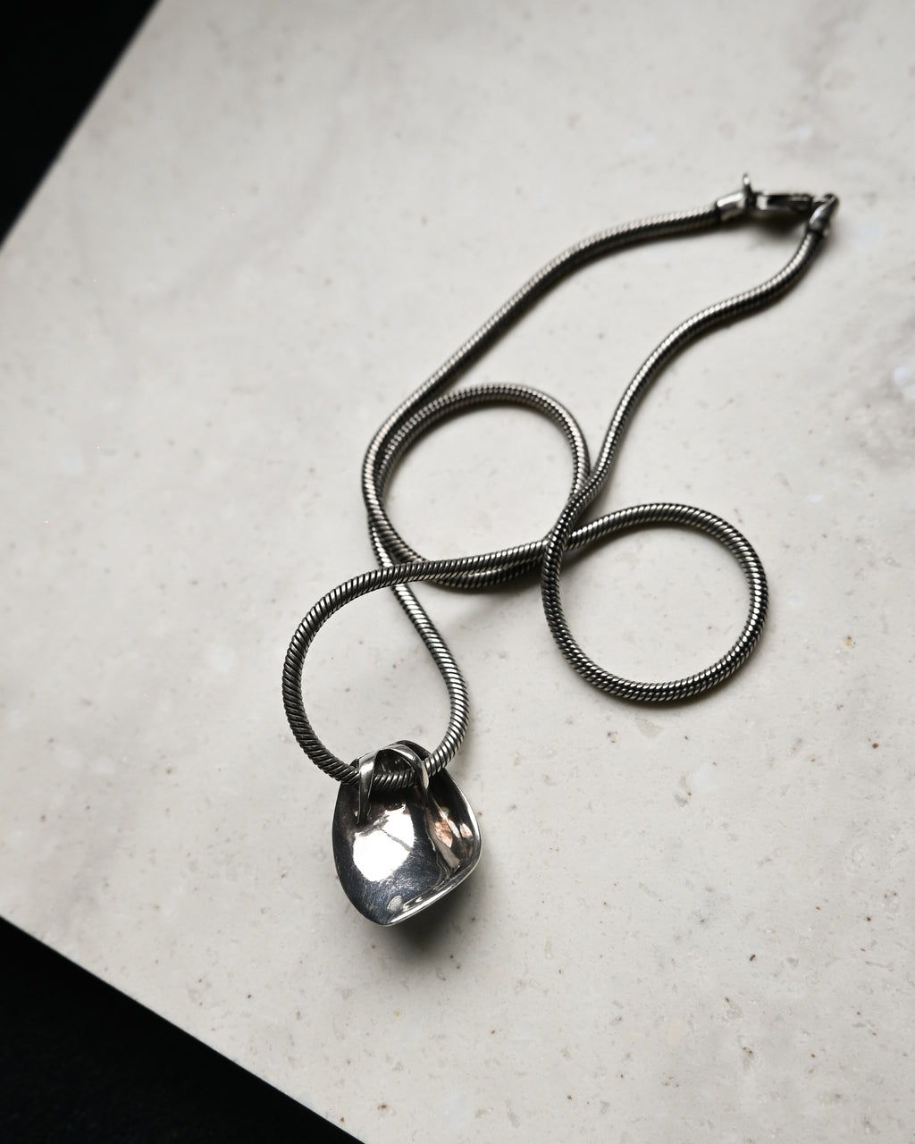 Snake Chain Silver Necklace with Kranz&Ziegler