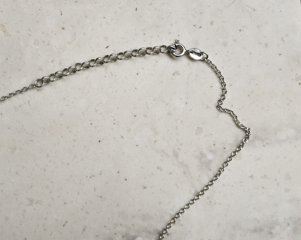 Silver Name Plate Necklace "Kamilla"