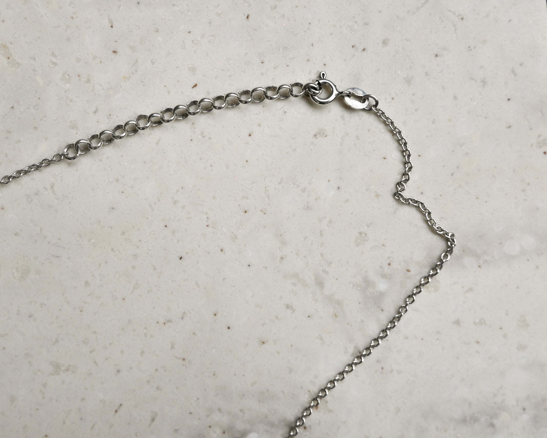 Silver Name Plate Necklace "Kamilla"