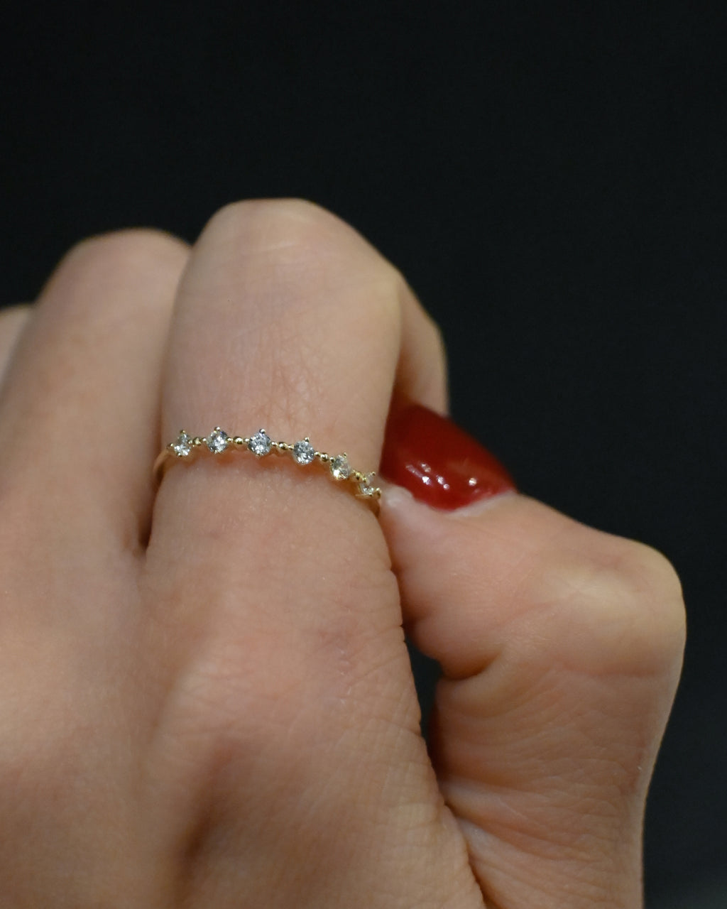 14K Stackable Band Ring - 5号,11号