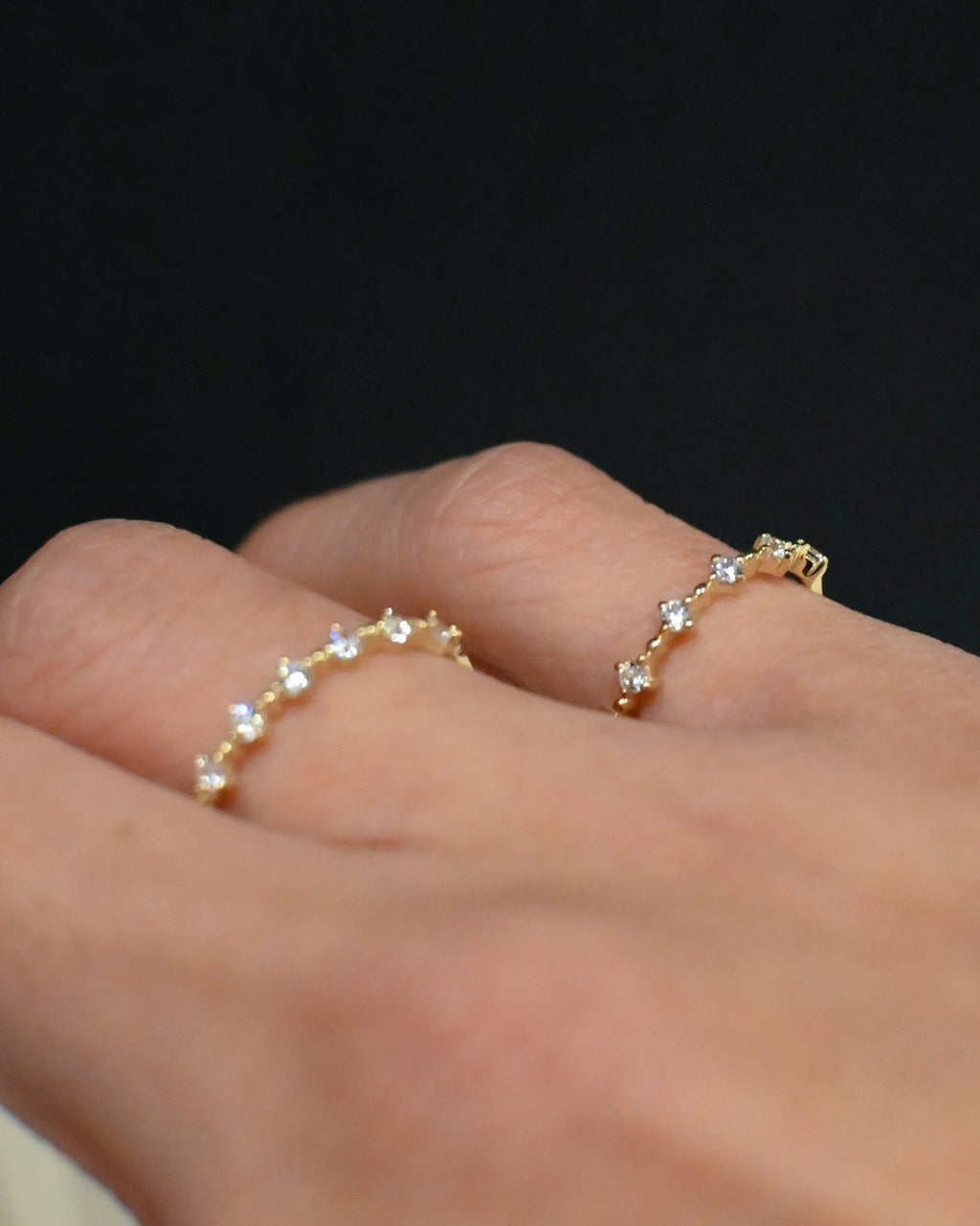 14K Stackable Band Ring - 5号,11号