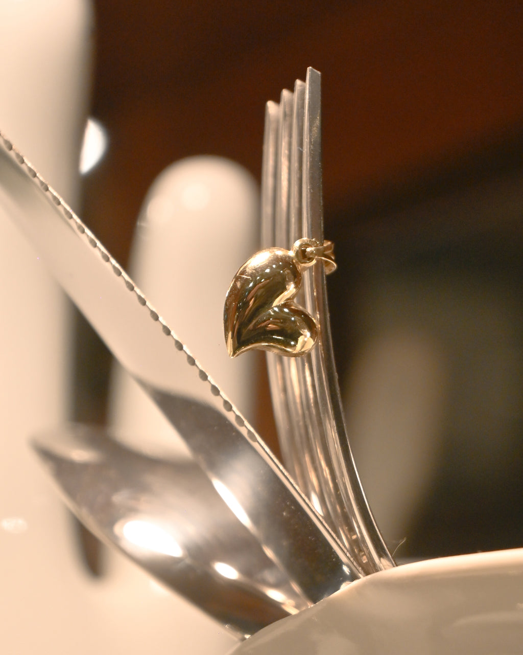 14K Charm - Puffy Heart