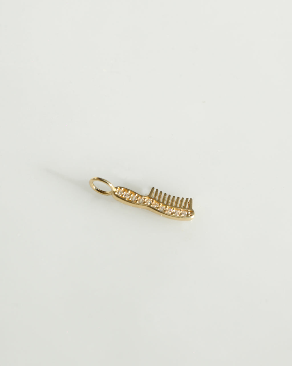 14K Charm - Comb w/CZ Diamond