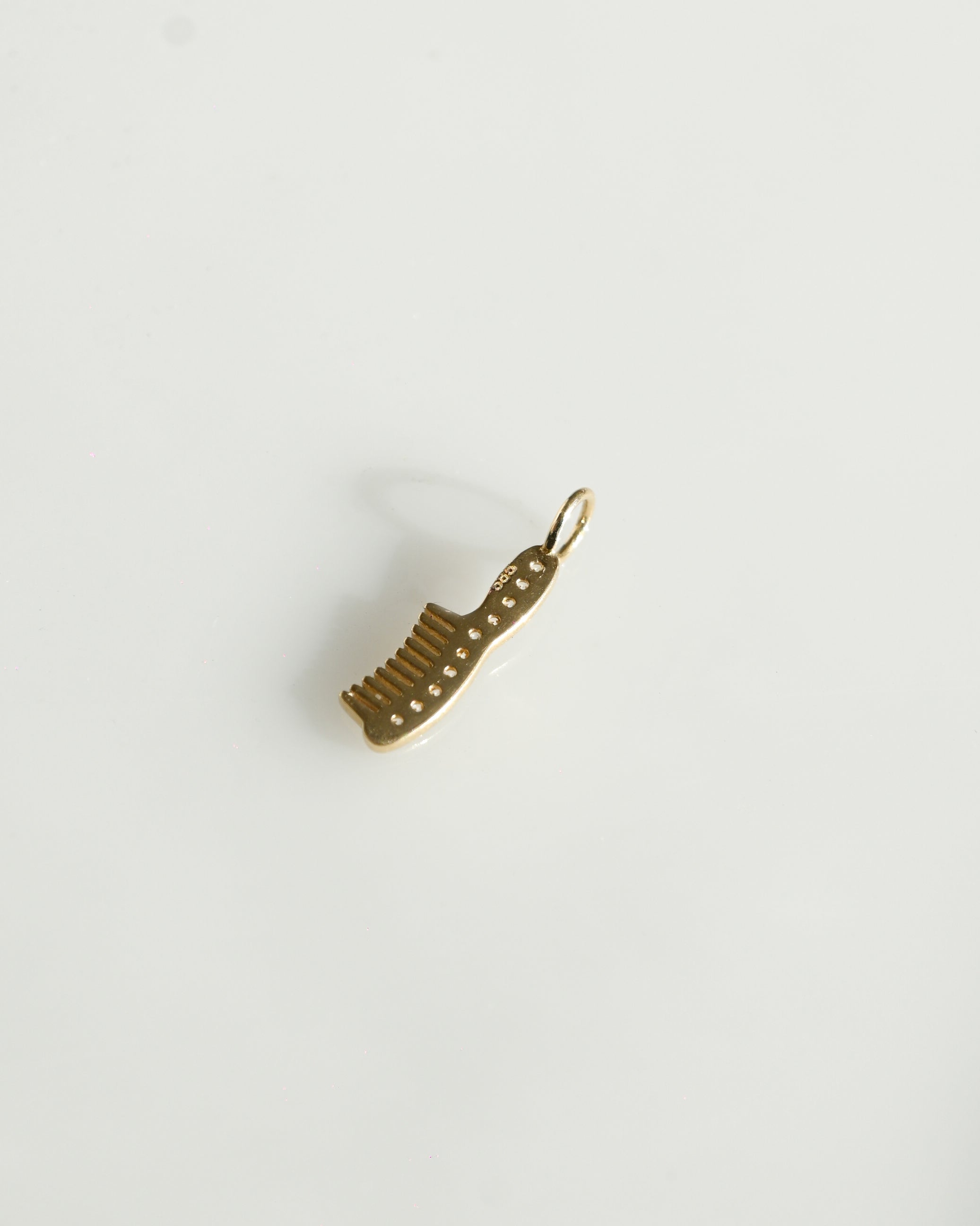 14K Charm - Comb w/CZ Diamond