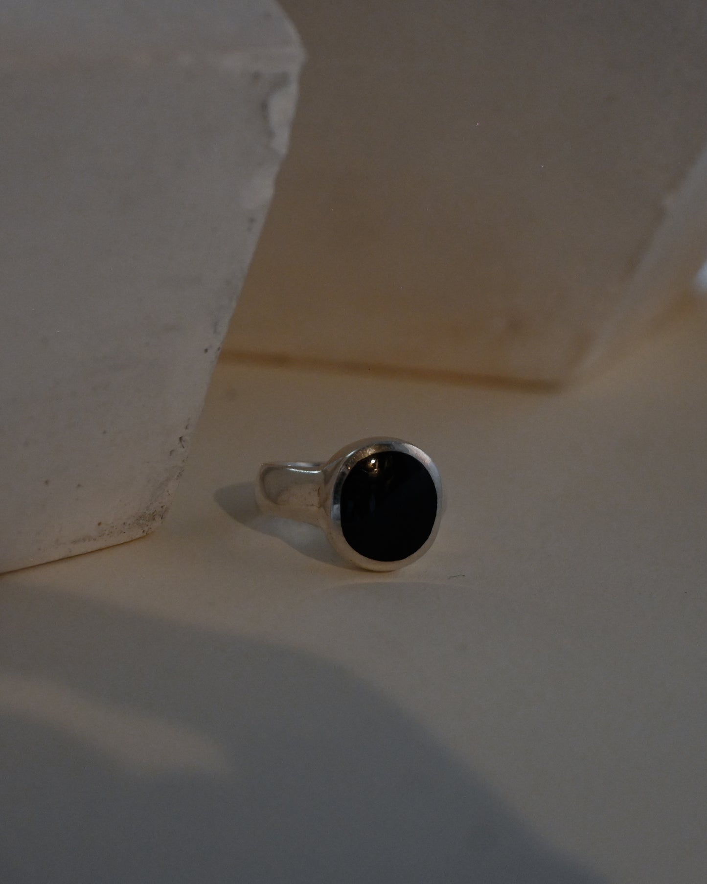 Onyx Silver Ring - 14号