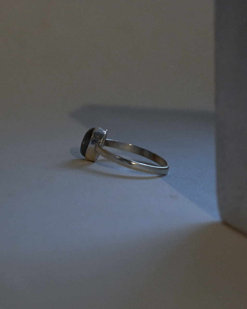 Moon Stone Silver Ring - 13号