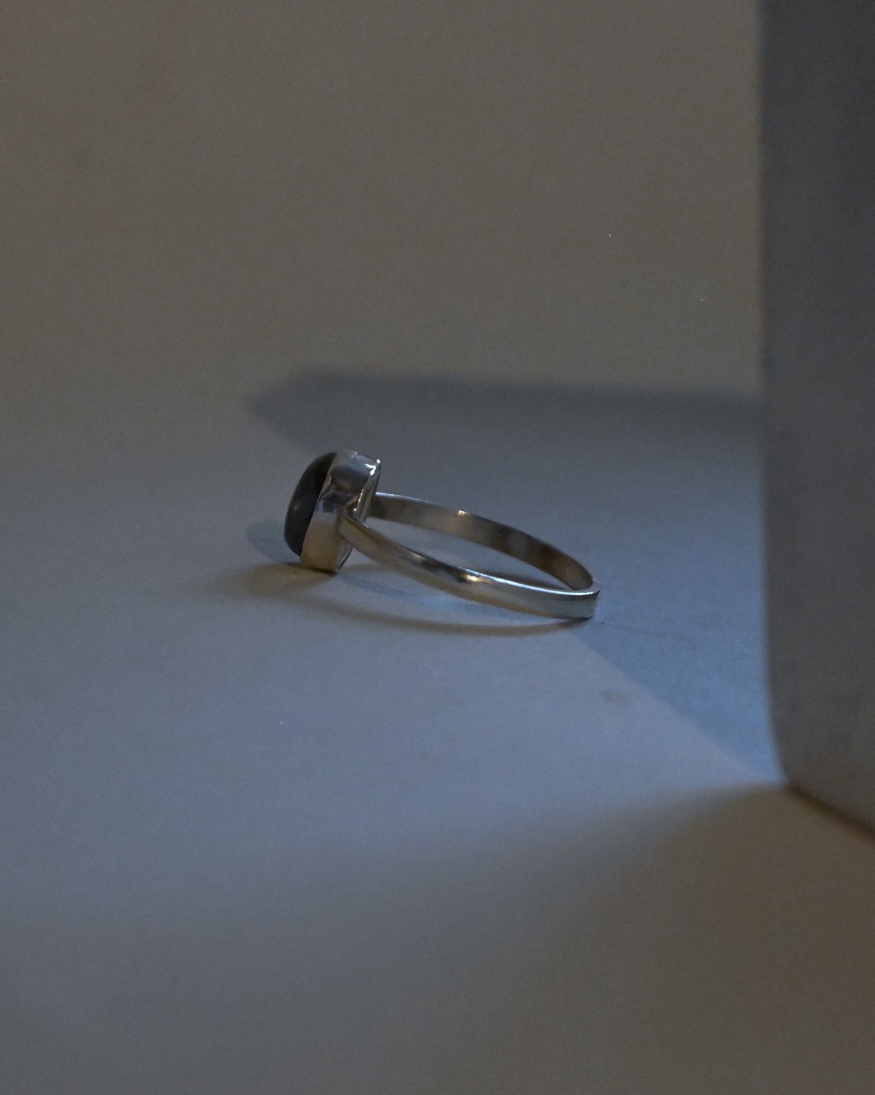 Moon Stone Silver Ring - 13号