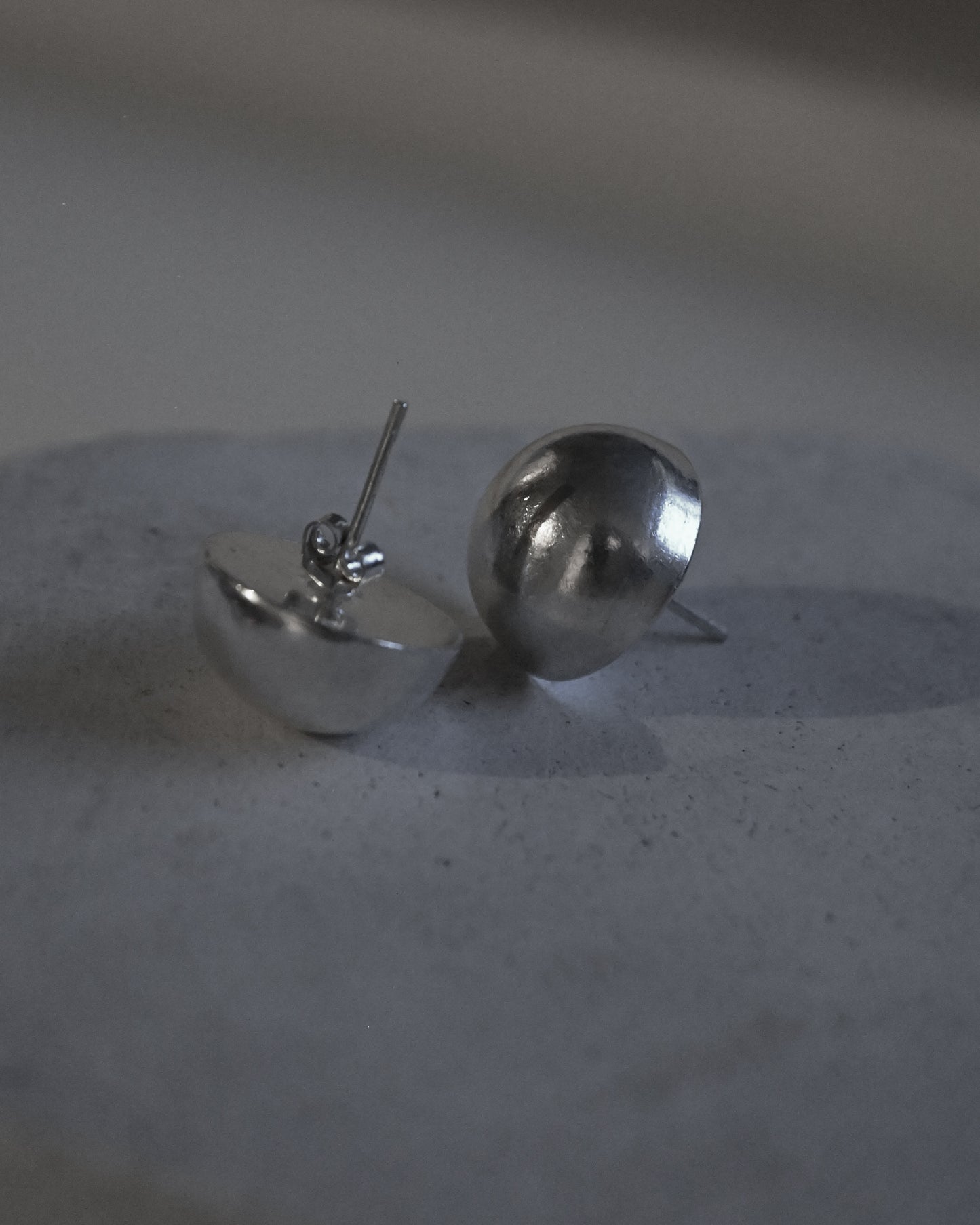 Silver Ball Earring