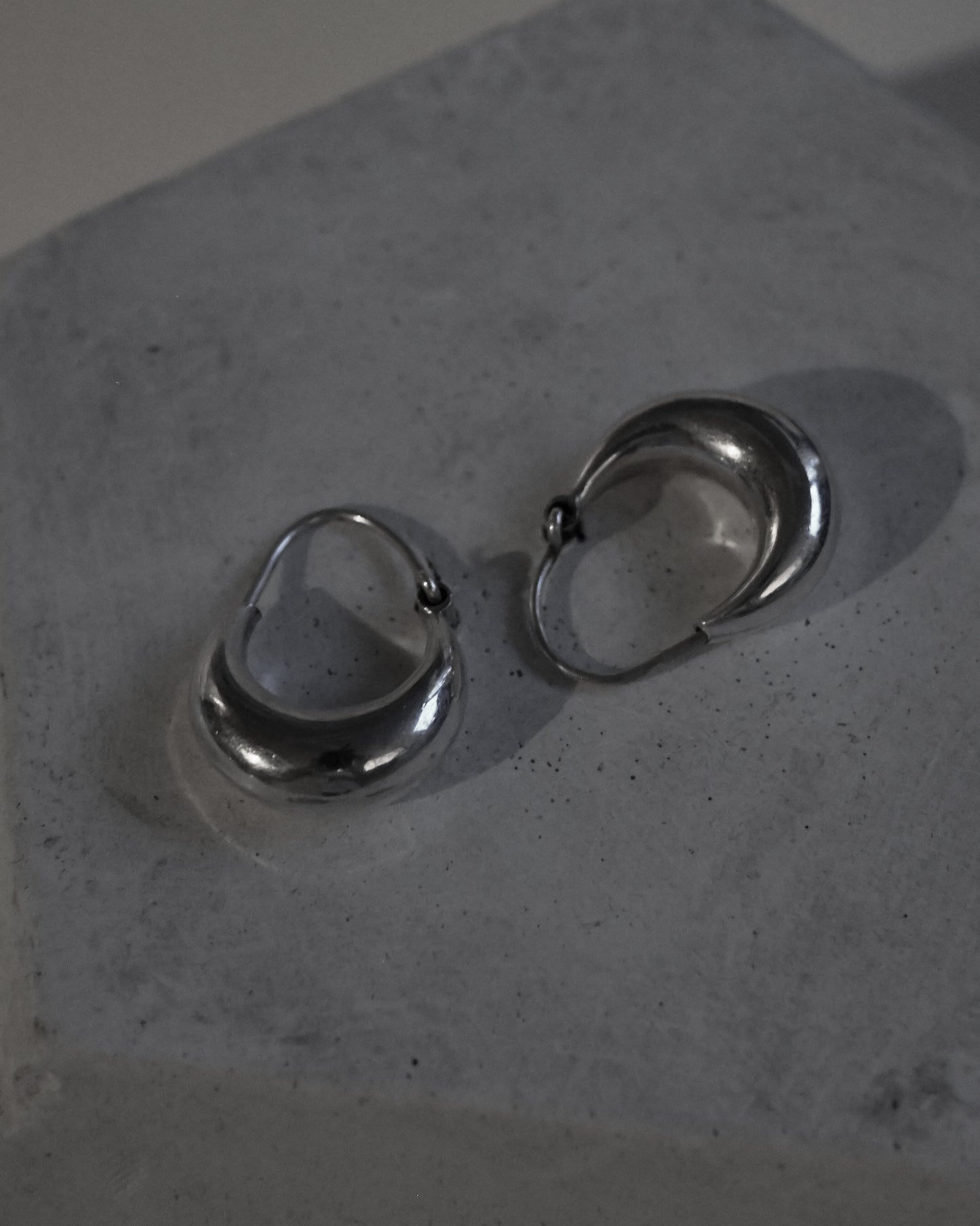 Chunky Silver Hoops - S