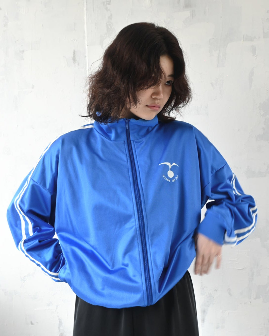 French Stand Collar Training Jacket
