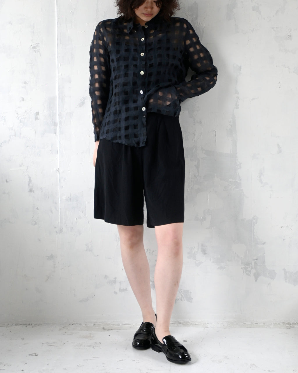 Sheer Patterned Shirt