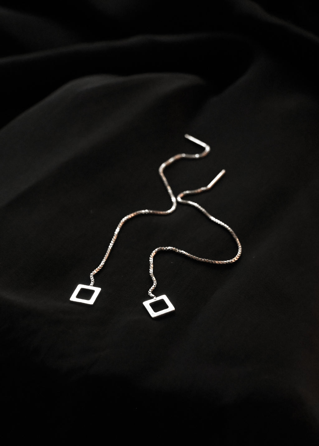 Silver Chain Earrings