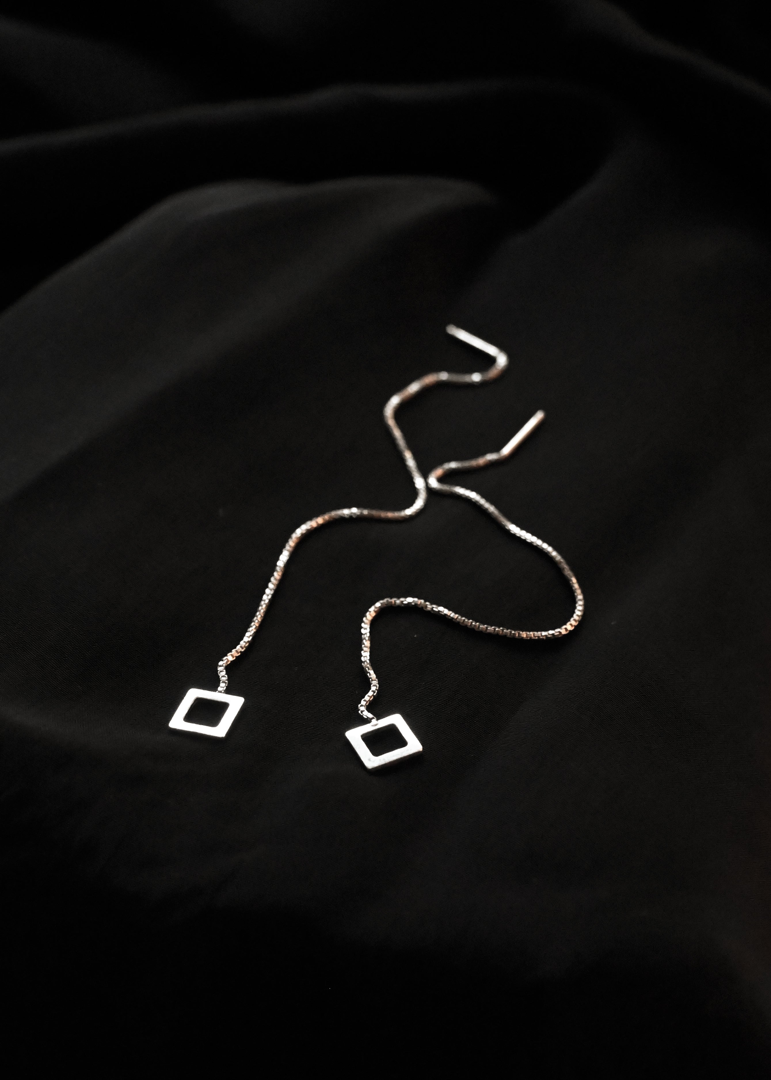 Silver Chain Earrings